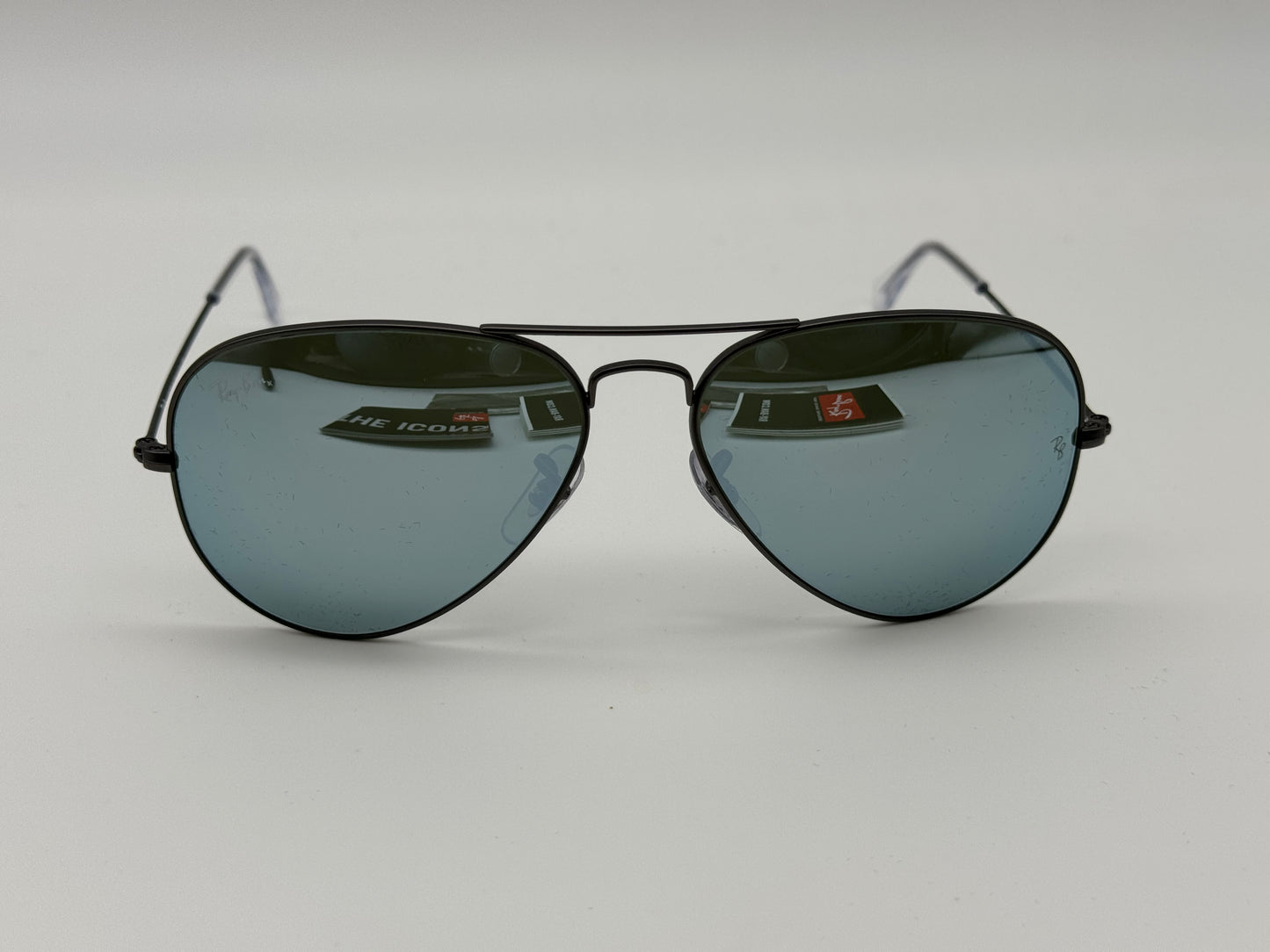 Ray-Ban Aviator 58mm Limited Edition Coors Light RB 3025  029 / 30 Gunmetal Blue Flash lens Italy New