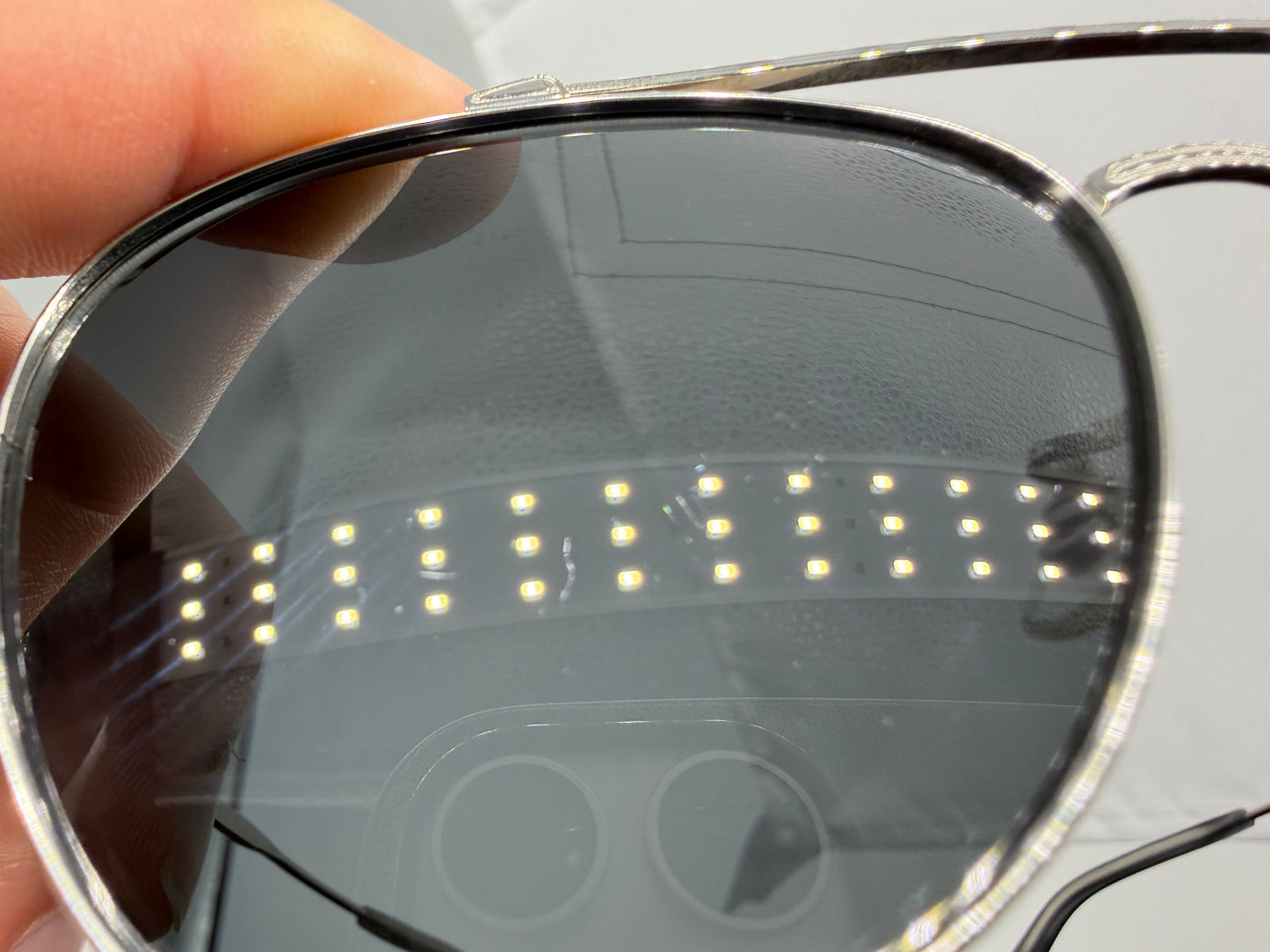 Oliver Peoples RIKSON 56mm OV 1266ST Silver Gray Titanium 503687 Japan Preowned