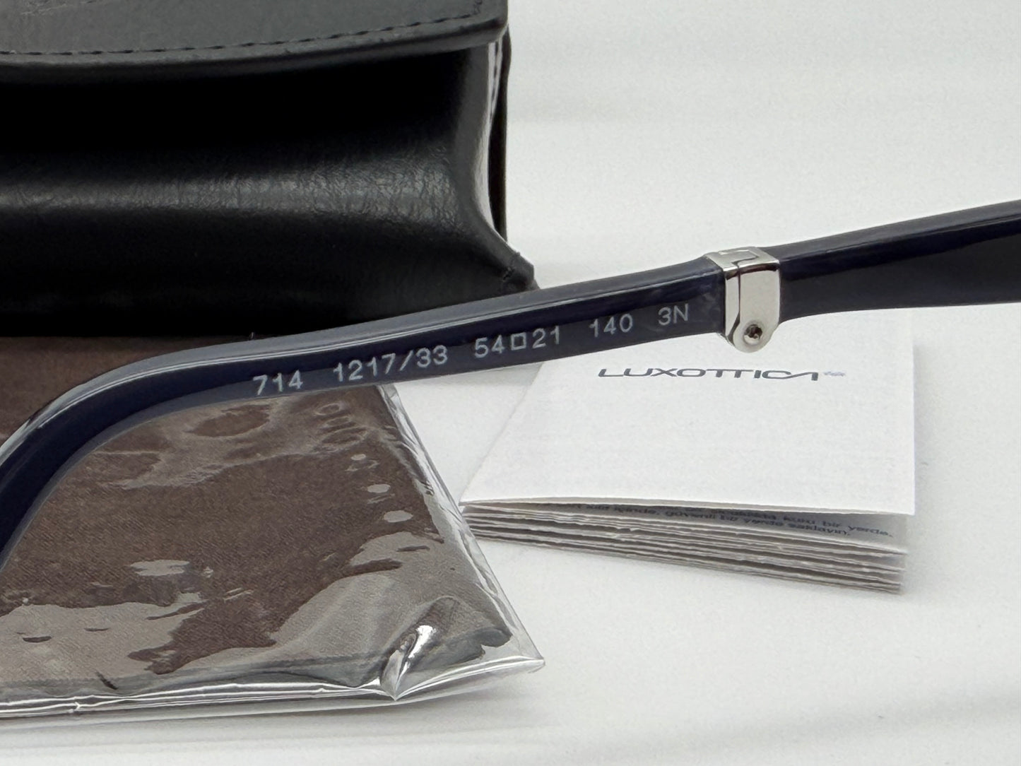 Persol PO 714 54mm Milky Depths Blue / Brown Lens 121733 Italy NEW