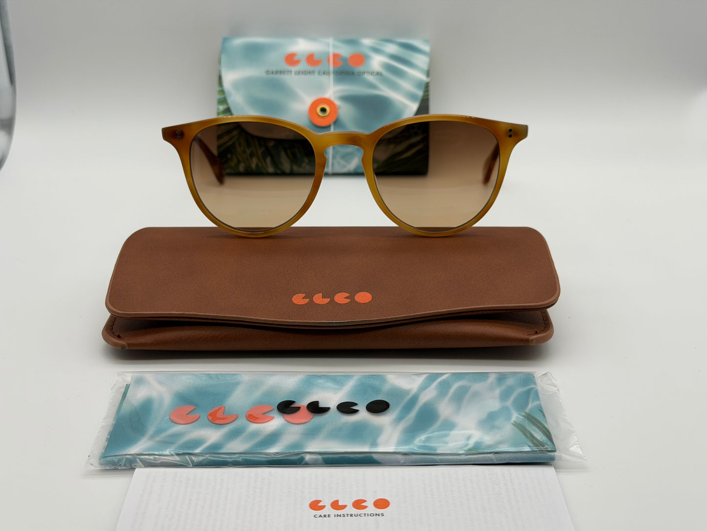 Garrett Leight Manzanita 50mm Ember Tortoise / California Dream Gradient EMT NEW