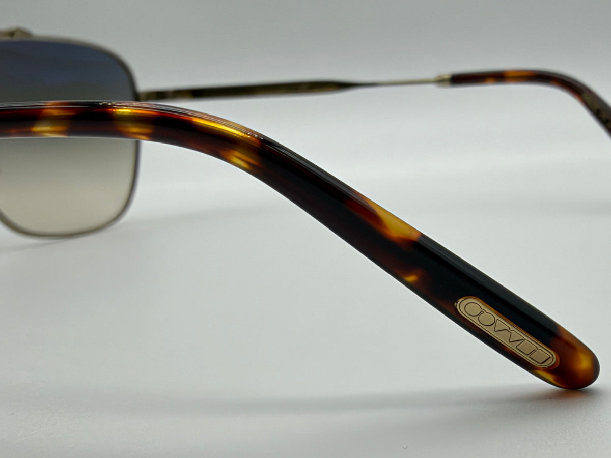 Oliver Peoples Marsan 55mm Brunello Cucinelli Brushed Gold / Shale Gradient Titanium OV 1322 ST 525232 Japan Preowned