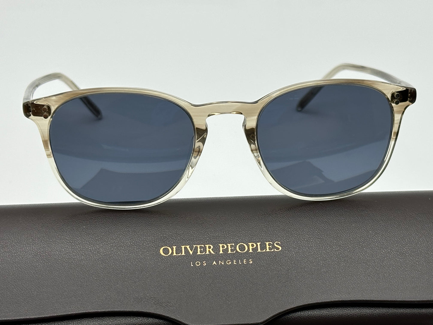 Oliver Peoples 49mm FINLEY VINTAGE SUN OV 5397SU Military VSB Blue 1647/R5 Sunglasses