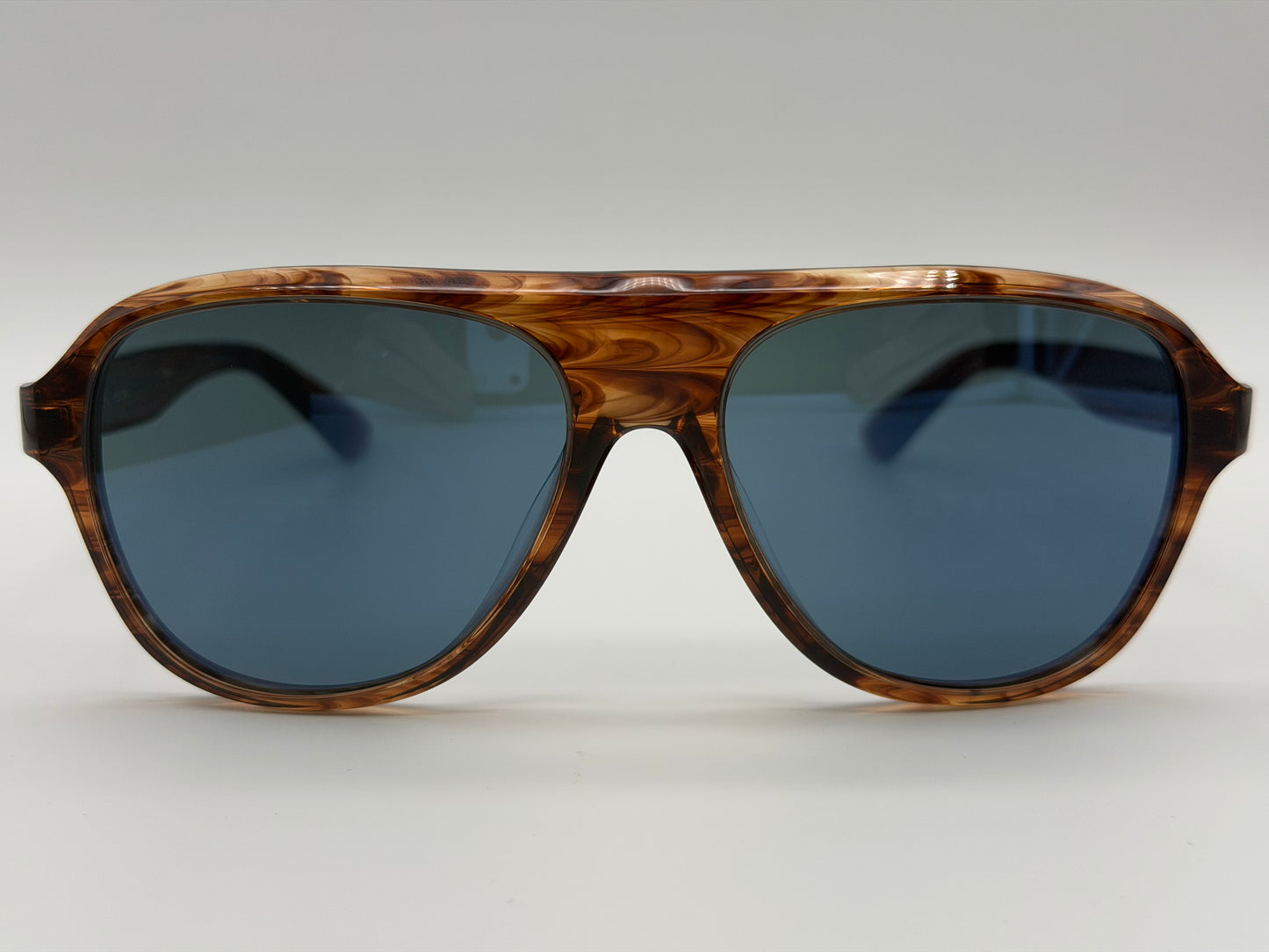 Oliver Peoples Paul Newman 57mm Dark Amber Smoke Acetate Regal Blue Crystal OV 5581 Japan NEW