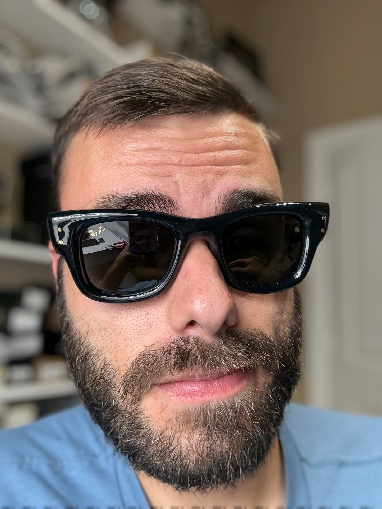 Ray-Ban Wayfarer Puffer ASAP Rocky 47mm Black / Ultra Black 601 / 87 NEW