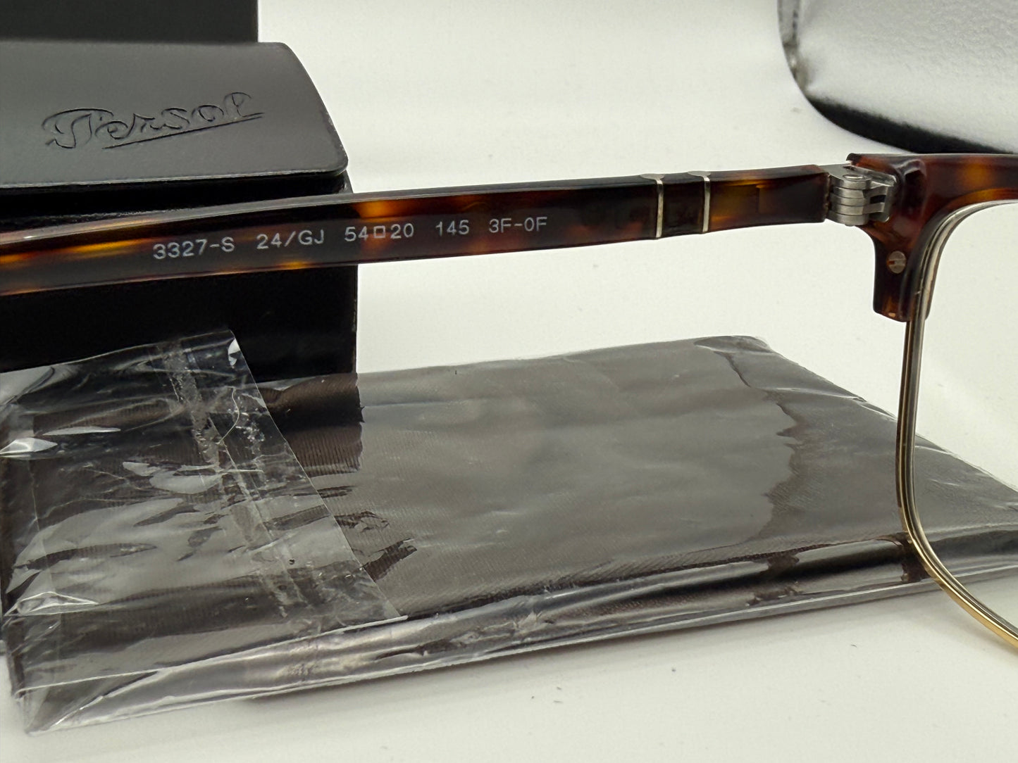 Persol PO 3327S 54mm Transitions Havana / Green 24 / GJ Italy NEW