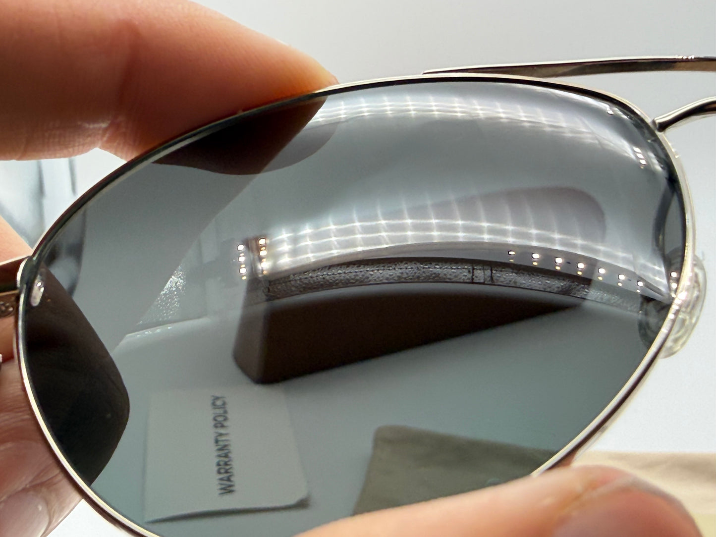 Oliver Peoples Benedict 59mm Silver / VFX Polarized Midnight Express OV1002-S 4132 Japan Preowned