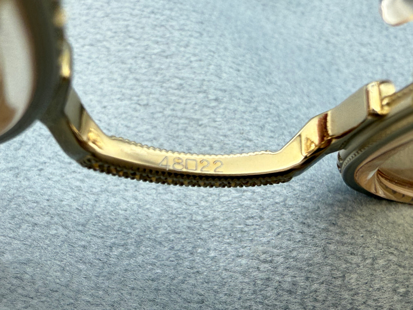 Oliver Peoples TK-8 48mm Titanium Gold / Buff - Demo Lens OV 1318 T 5327 Japan NEW