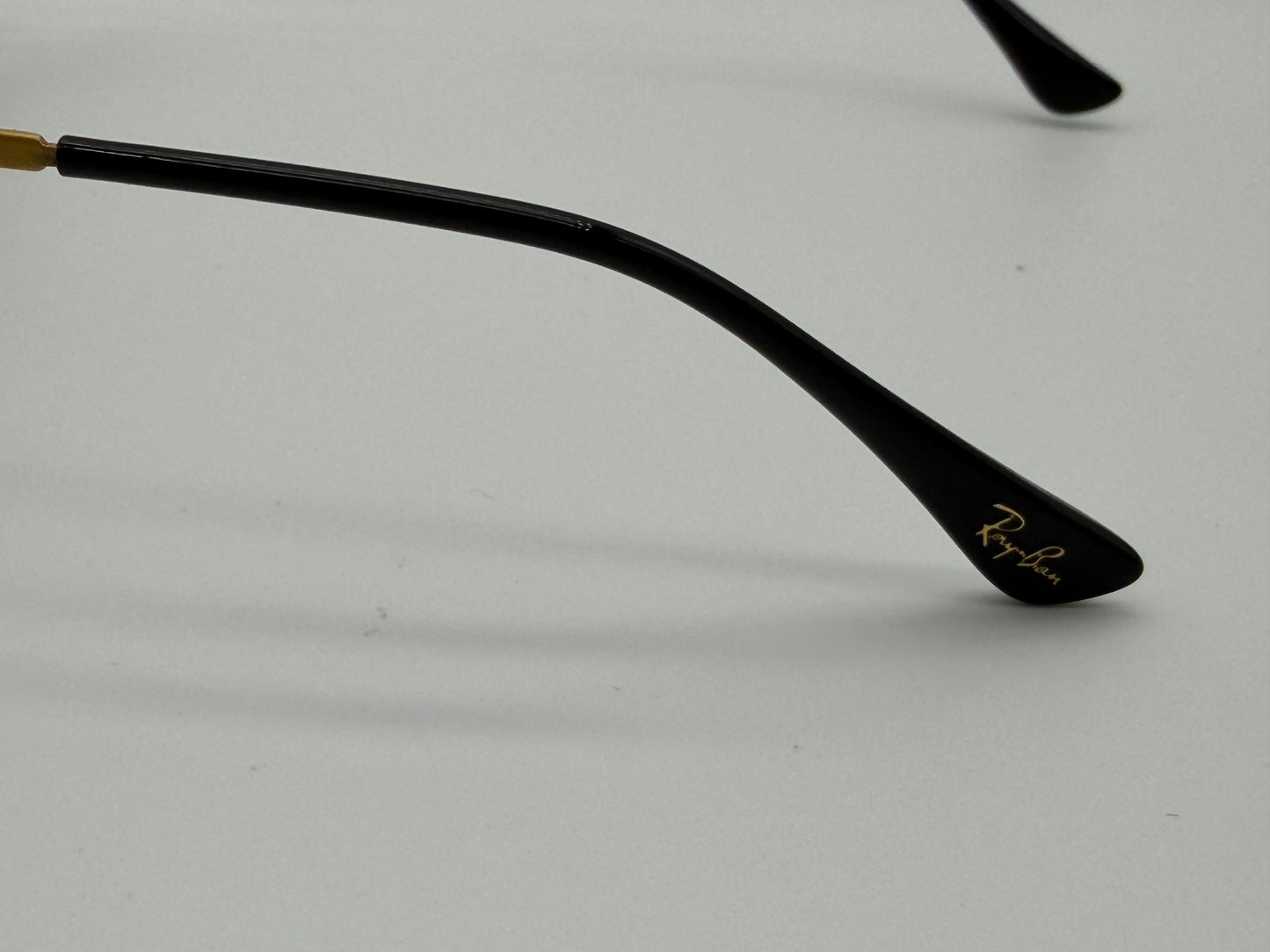 Ray-Ban Aviator LightRay 56mm Titanium RB 8055 157 / 13 Gradient Brown / Gold Itlay Preowned