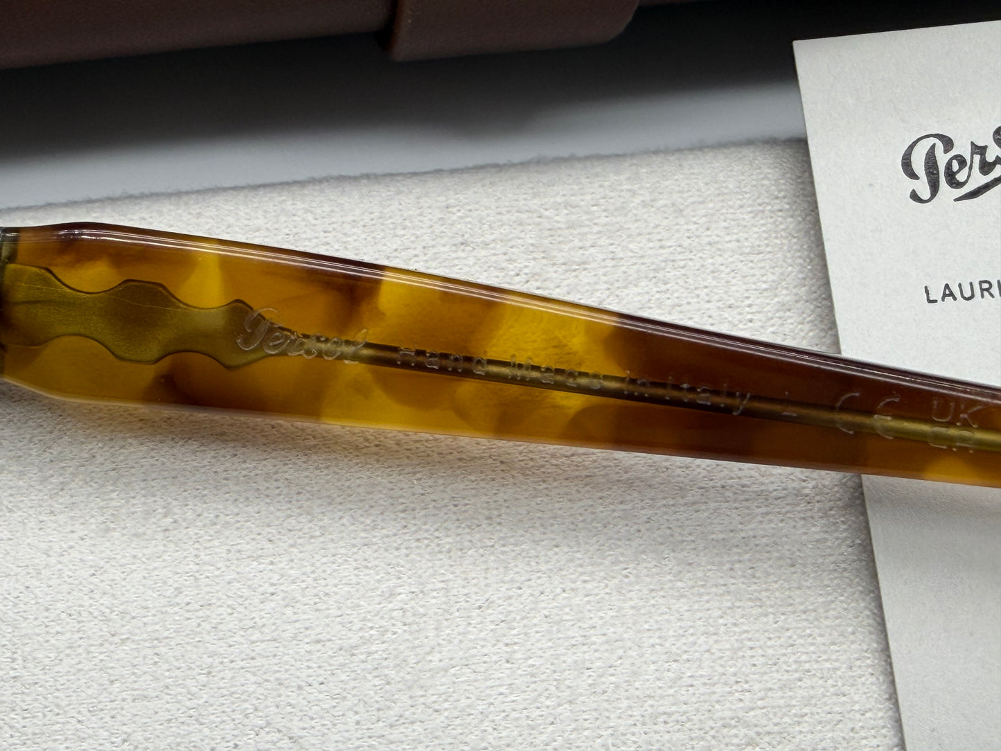 Persol PO 8002S 55mm Yellow Brown Havana / Dark Gray 1243B1 Italy NEW