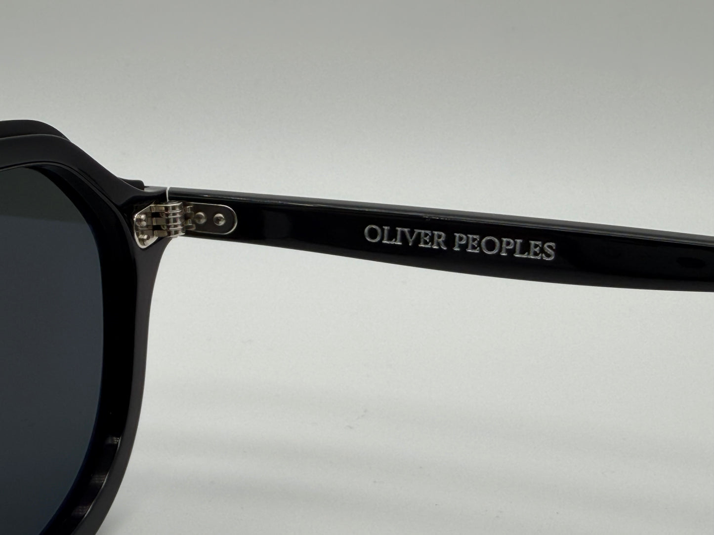 Oliver Peoples Estin 58mm Black Acetate / Midnight Express Polarized Crystal Lens Japan Preowned