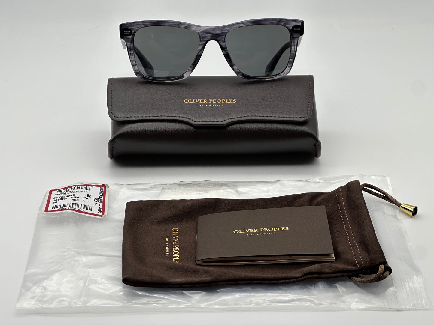 Oliver Peoples OLIVER Sun 54mm OV 5393SU 1688R5 Navy Smoke/Carbon Gray Italy Open Box