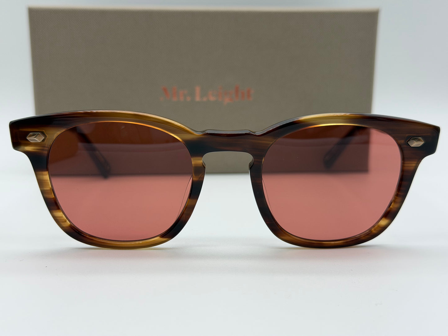 Mr. Leight Hanalei S 45mm Koa / Antique Gold w/ Azalea Lenses Japan NEW