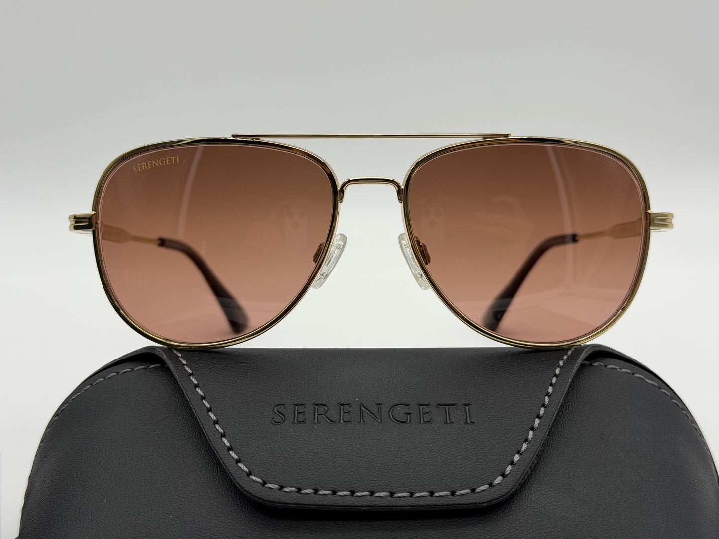 Serengeti Trailblazer 58mm Gold / Drivers Gradient Polarized Mineral Glass Itlay NEW