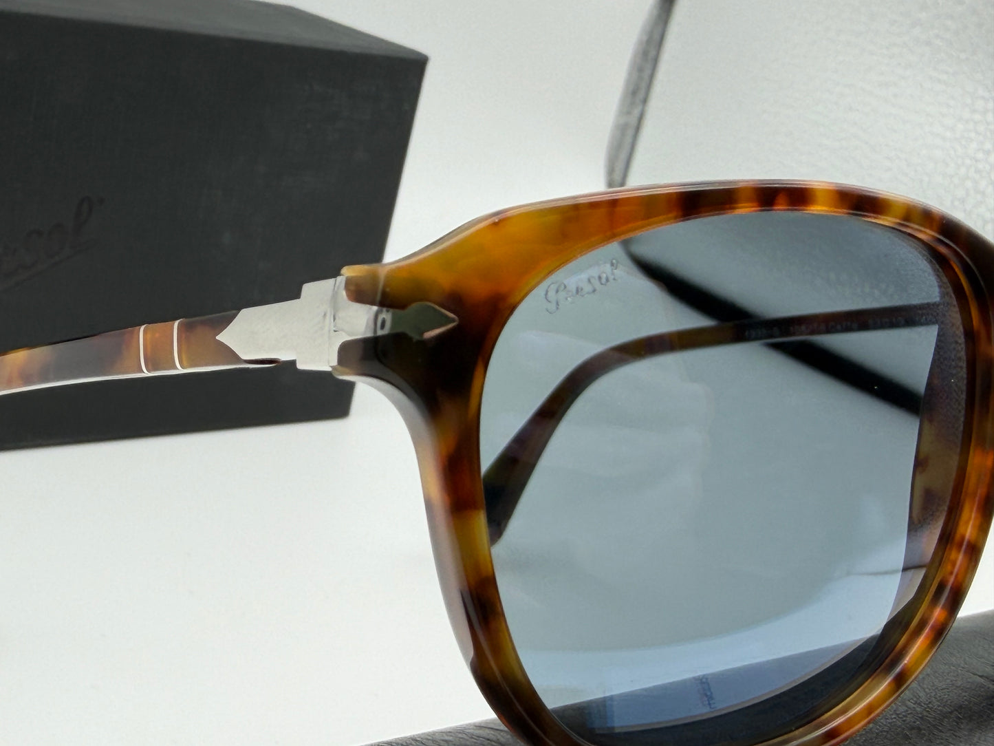 Persol PO 1935s 53mm Caffe / Light Blue Italy NEW