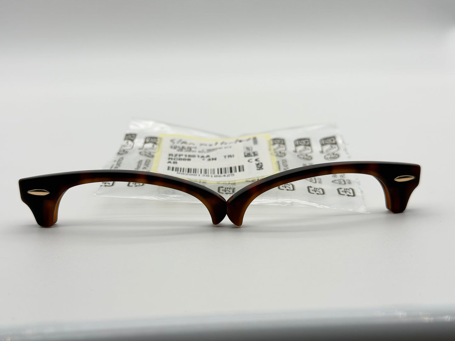 Genuine Ray Ban RB3016 Clubmaster Replacement Matte Tortoise / Gold  Front Browbars 51mm Authentic NEW