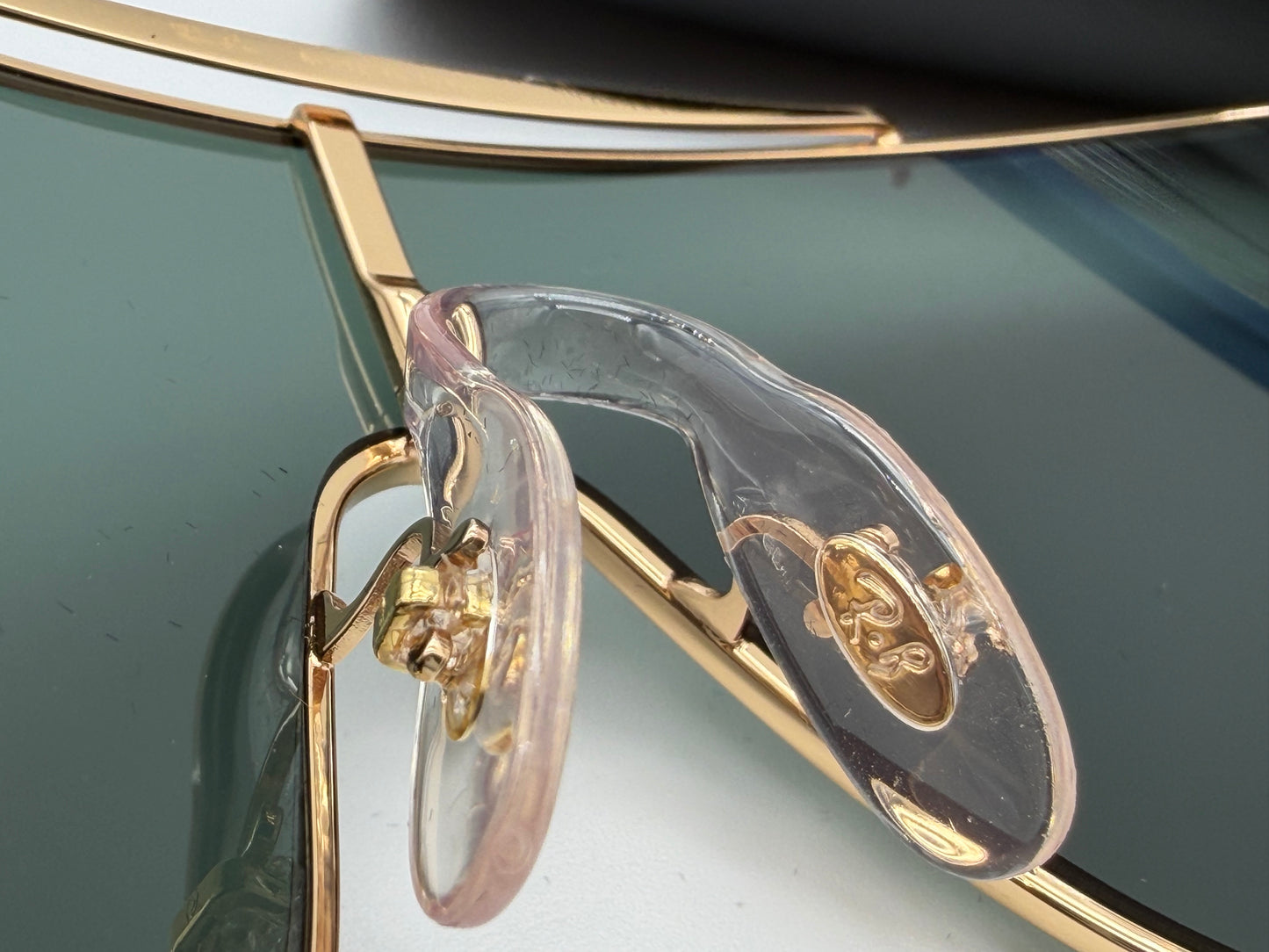 Ray-Ban Wings II RB 3697 Gold / Dark Green 905 / 071 Itlay NEW