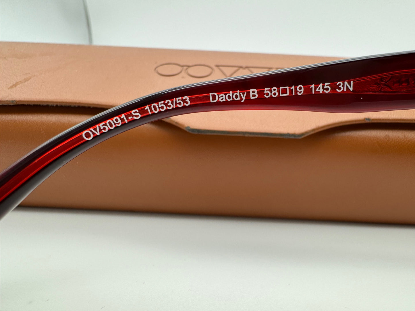 Oliver Peoples Daddy B 58mm OV 5091 1053/53 Red Havana Brown Lens Preowned RARE
