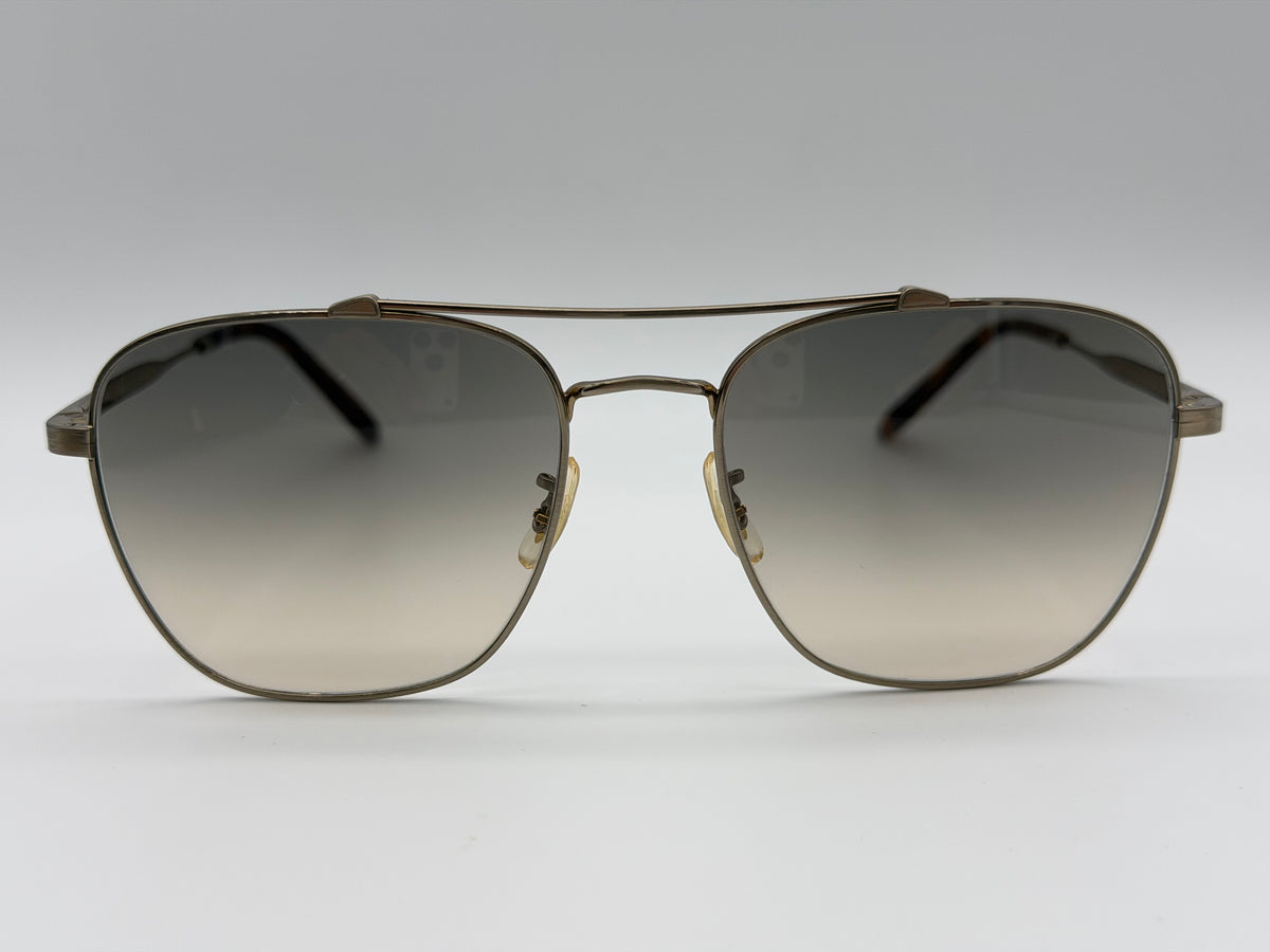 Oliver Peoples Marsan 55mm Brunello Cucinelli Brushed Gold / Shale Gradient Titanium OV 1322 ST 525232 Japan Preowned