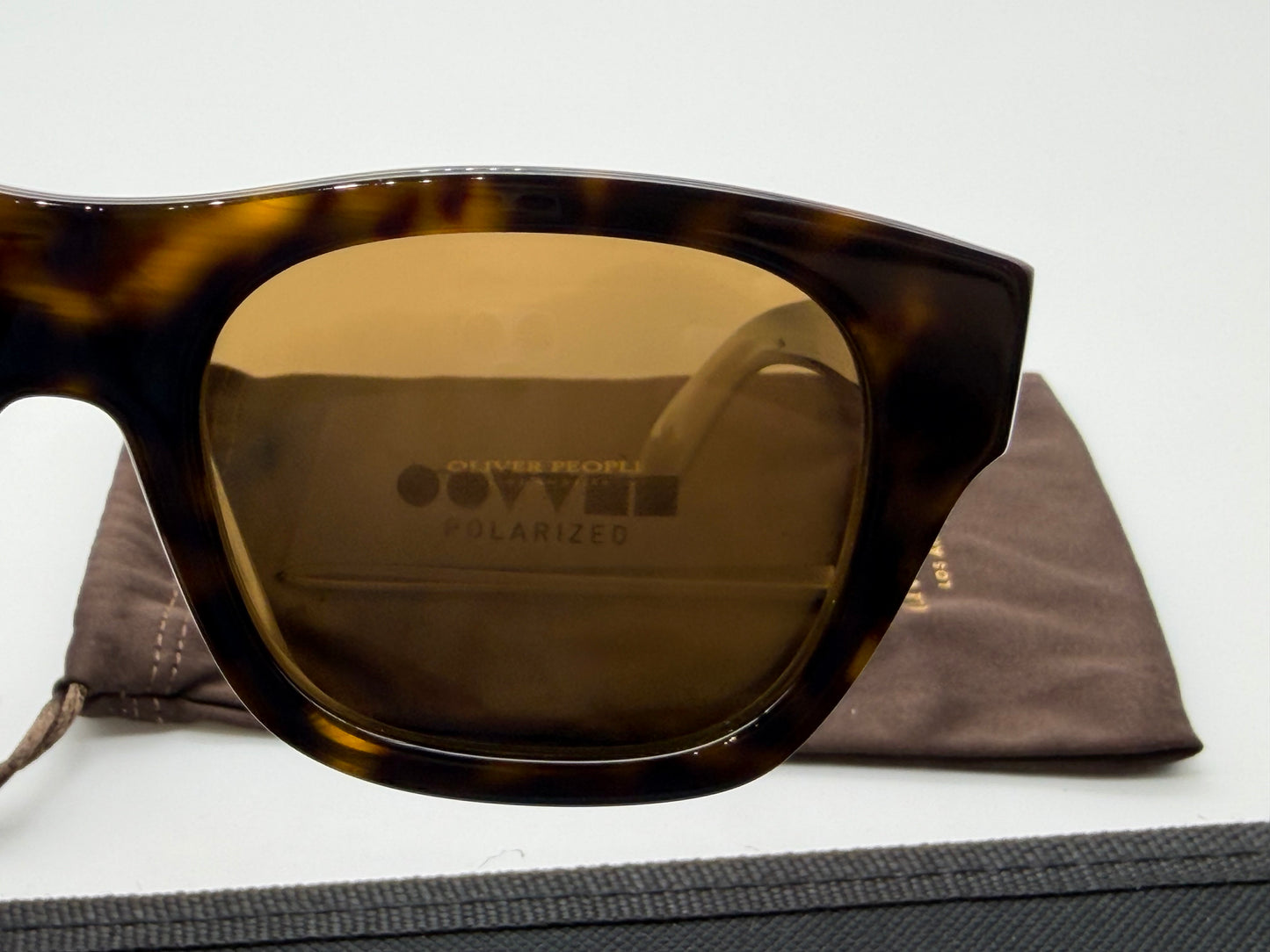 OLIVER PEOPLES Keenan 51mm Square Sunglasses 362 Horn / Brown Polar NEW