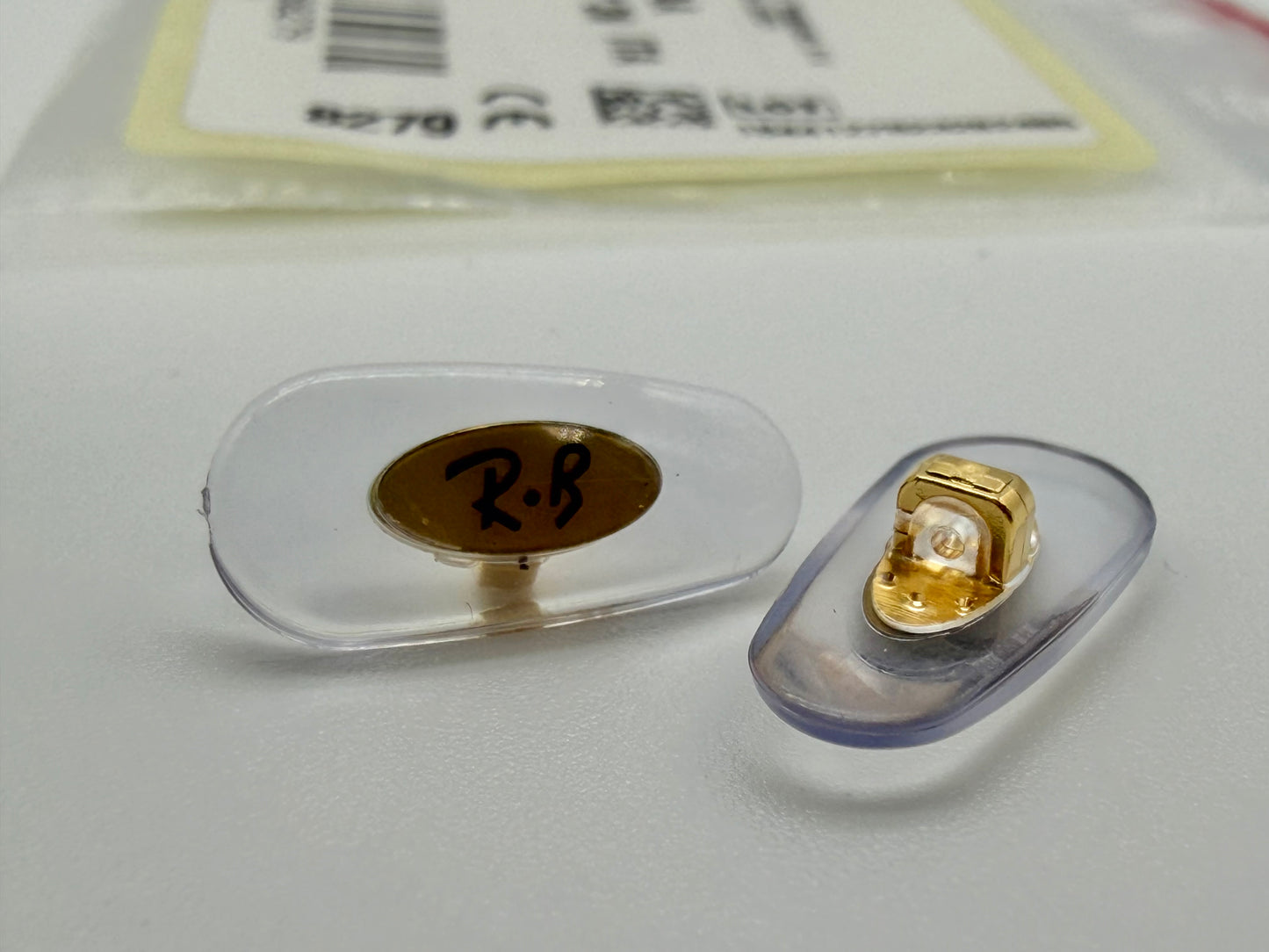Ray-Ban Nose Pads Push In Style clear soft Genuine OEM Replacement for