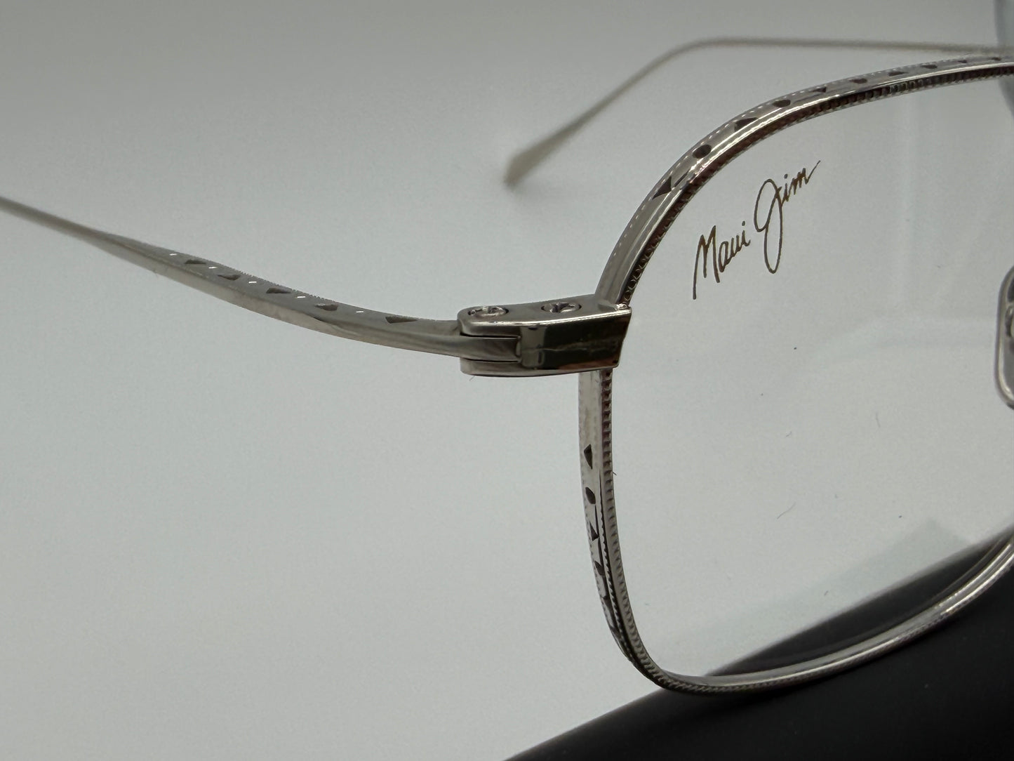 Maui Jim MJ02722-17 48mm Shiny Silver Titanium Small Metal Eyeglasses Demo Lens NEW