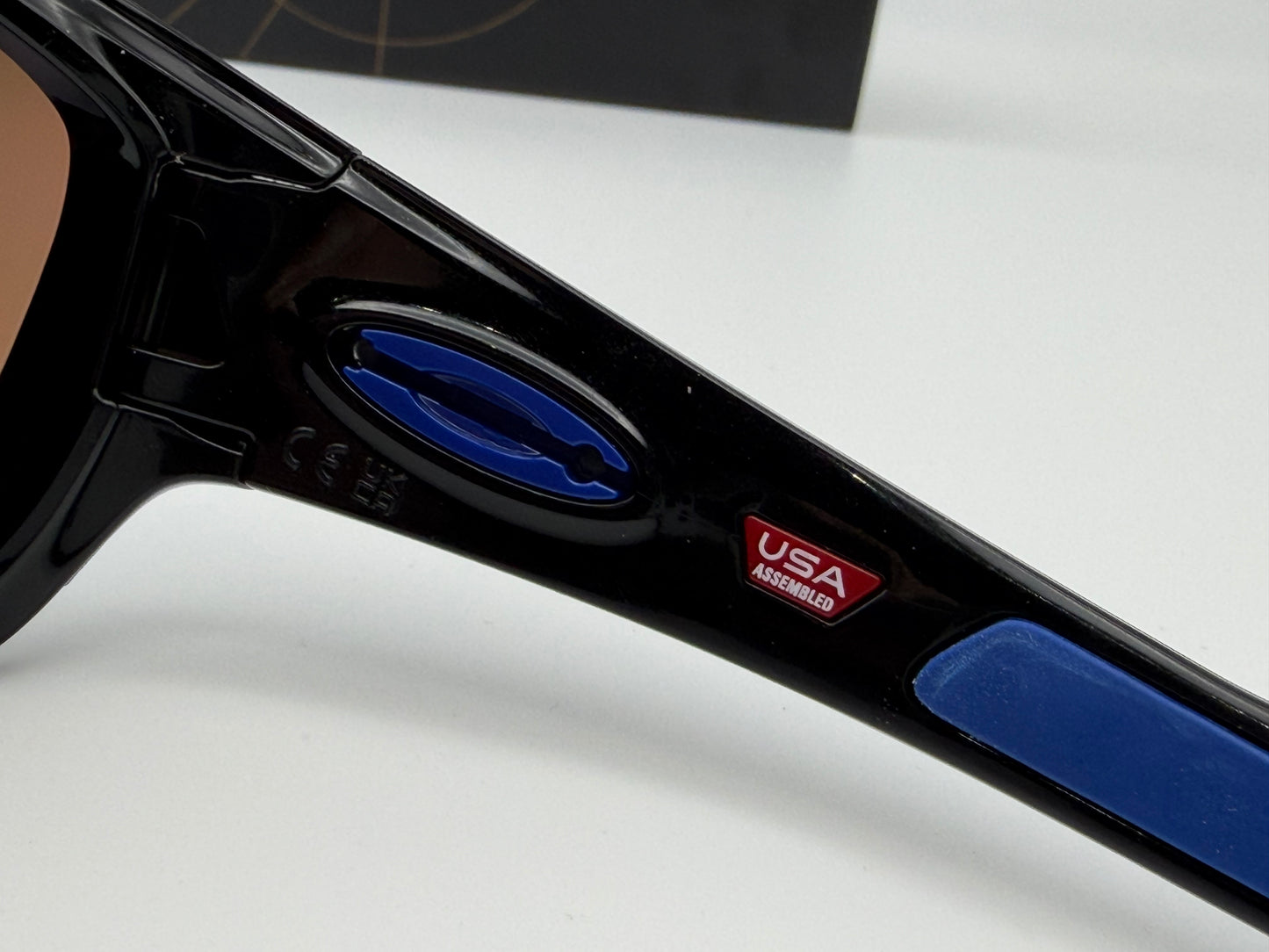 Oakley Turbine 63mm Polished Black \ Prizm Deep Water Polarized CUSTOM Blue Socks