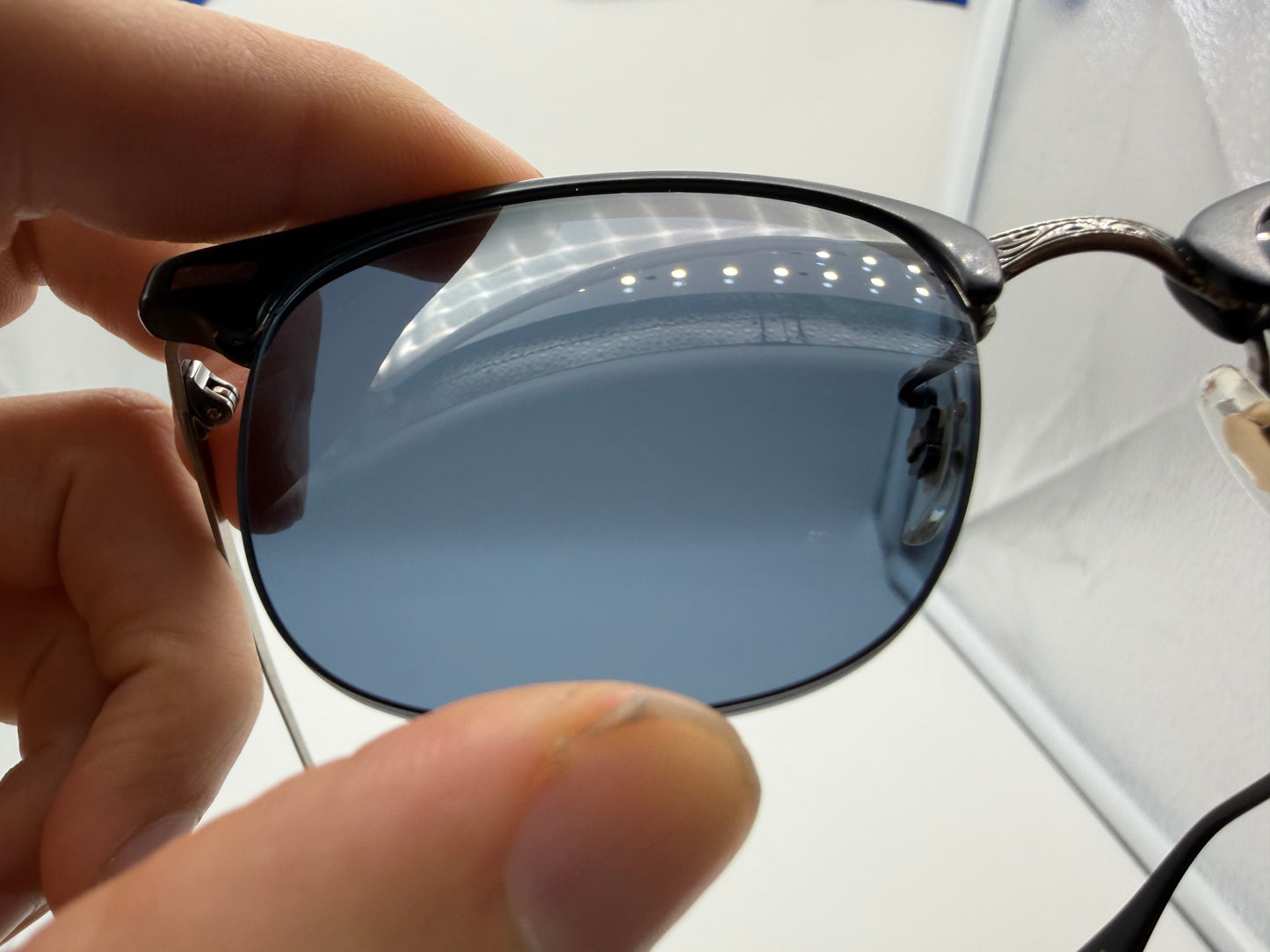 Oliver Peoples Executive I 48mm OV 1172 ST 1465 / Matt Black / Blue Titanium Limited Edition Japan Preowned