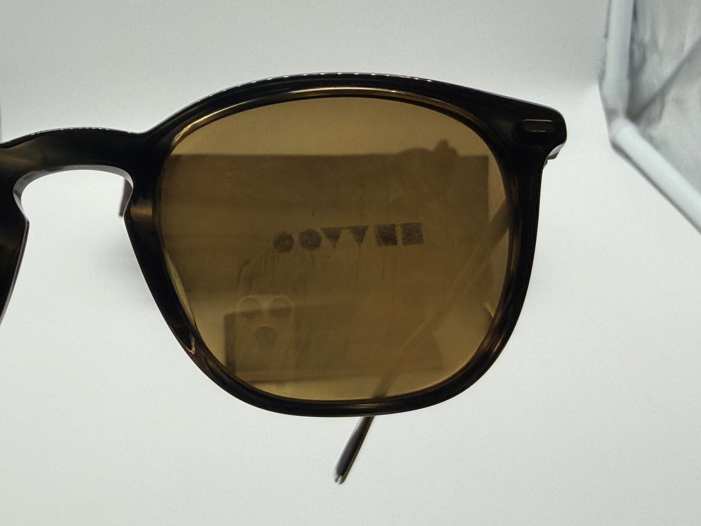 Oliver Peoples Heaton 51mm Blue Cocobolo / Amber Goldtone OV 5364 1611W4 Italy missing box