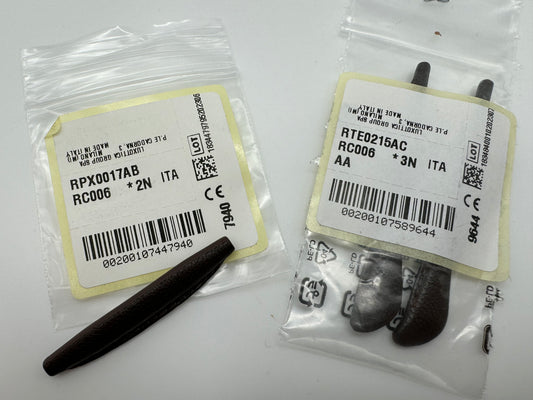 Ray Ban Replacement Black / Brown Leather Temple Tips and Leather sweat bar