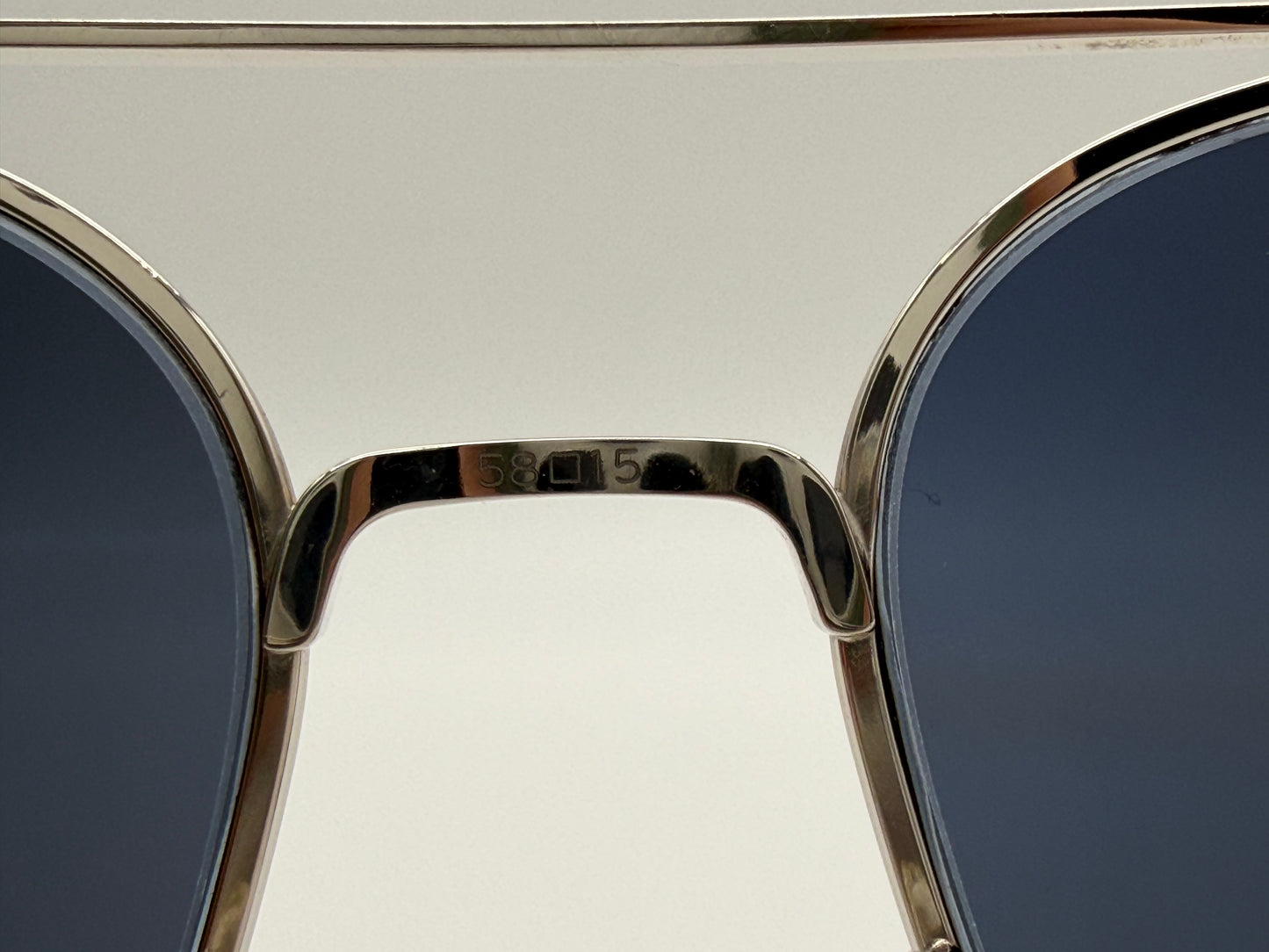 Oliver Peoples Ellerston 58mm Titanium/ Blue OV 1276 ST 5036 R5 Preowned