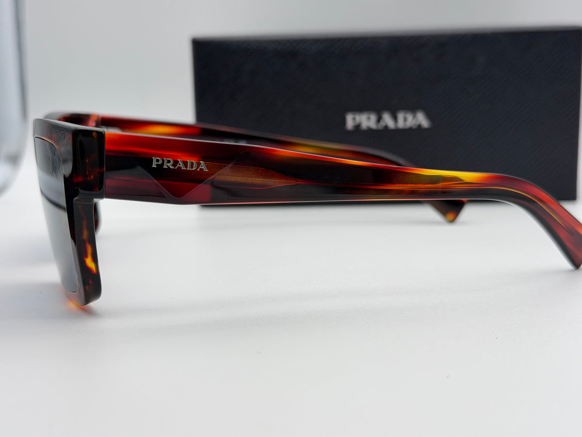 Prada PR 19WS 52mm Stripped Radica / Dark Blue PR 19WS 17R06A Italy NEW