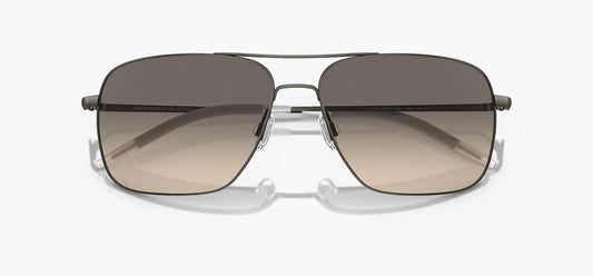 Oliver Peoples Clifton 58mm Antique Pewter Shale Gradient OV1150S 528932 Itlay Preowned