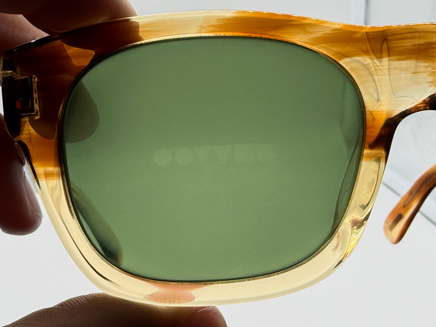 Oliver Peoples Keenan 54mm OV 5418 SU Honey VSB GREEN C Preowned