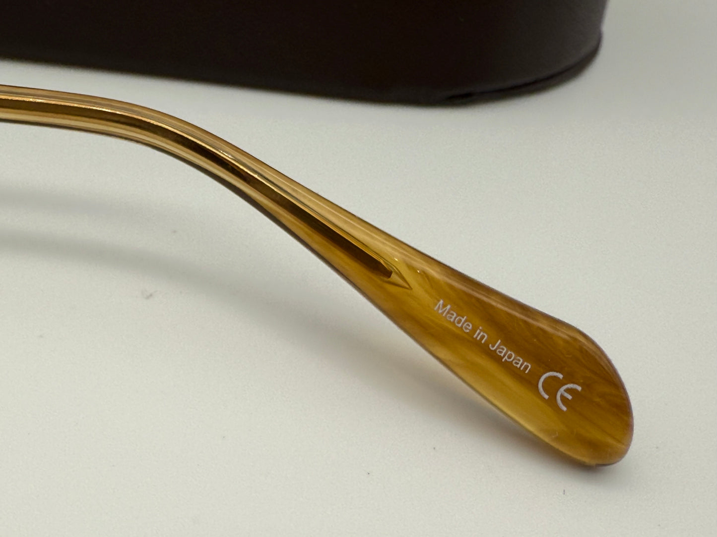 Oliver Peoples Sanford 57mm OV 1130 S Gold / Chrome Amber Photochromic 5132 / 85 Japan Missing Box