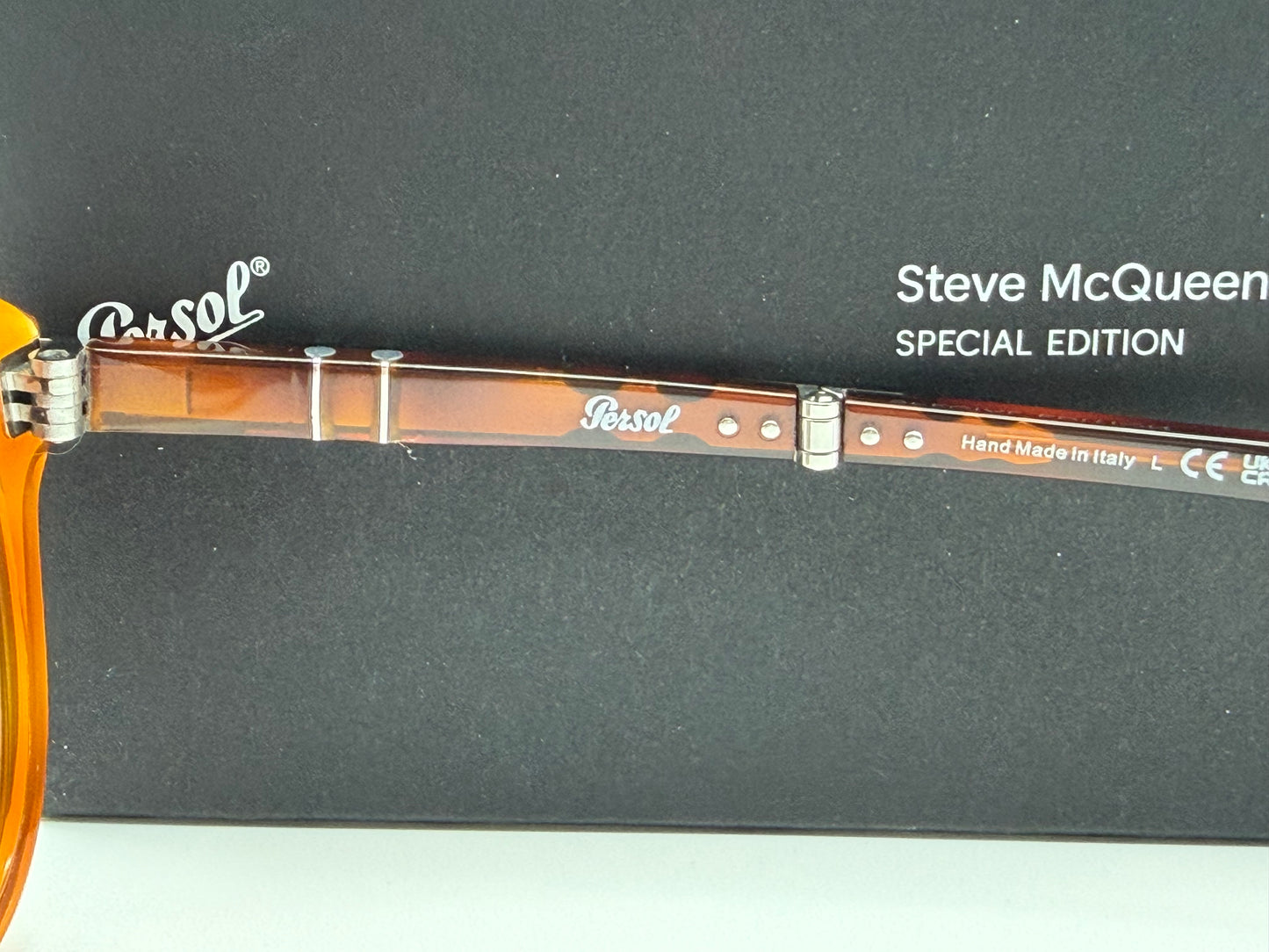 Persol 714 SM 54mm Terra DI Siena / Violet 96 / 53 Folding Steve McQueen limited Itlay NEW