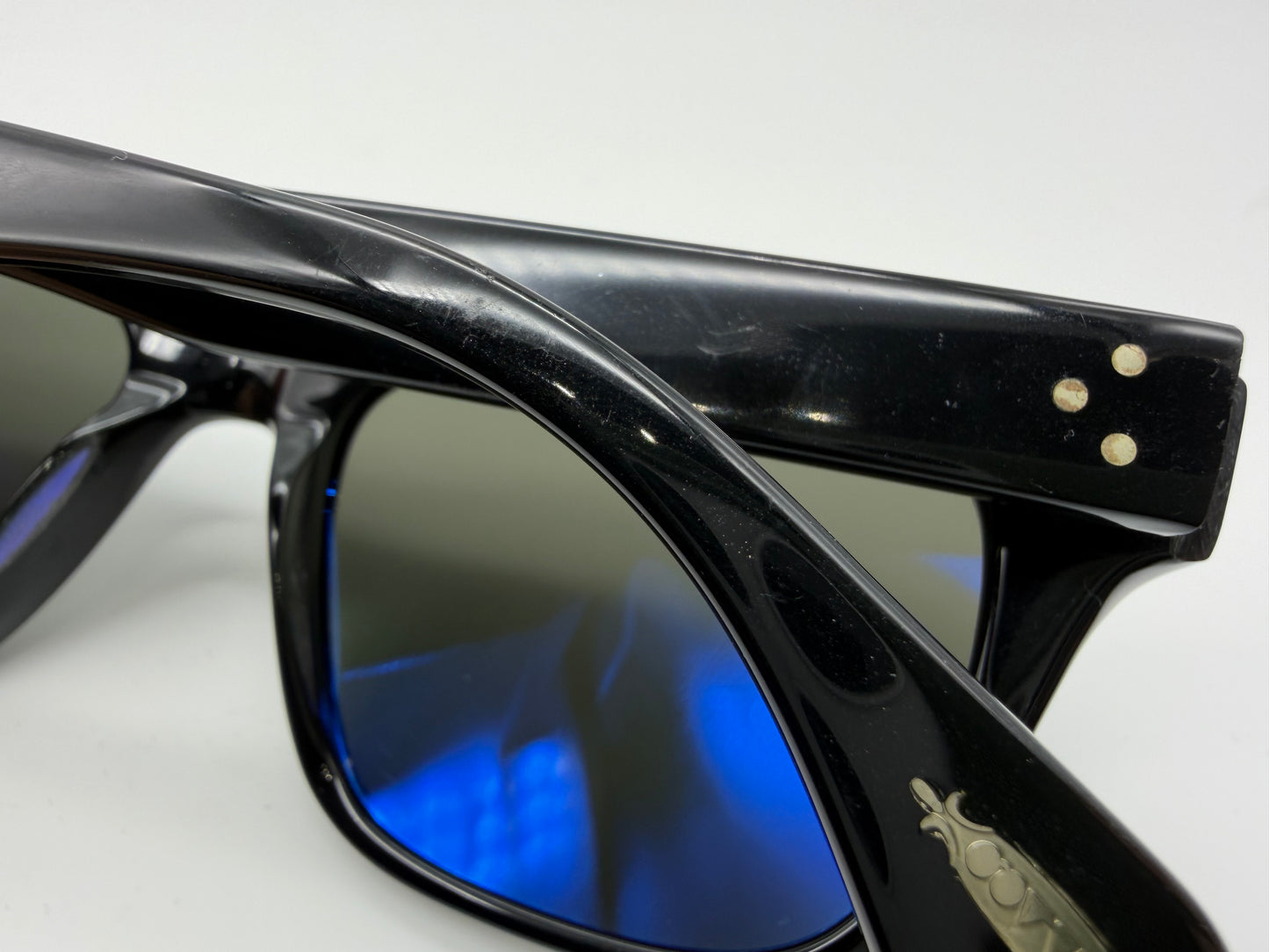 Oliver Peoples Jack Huston 52mm Black / Midnight Express Polarized VFX Glass Lenses OV 5302 1005P1 Italy Preowned