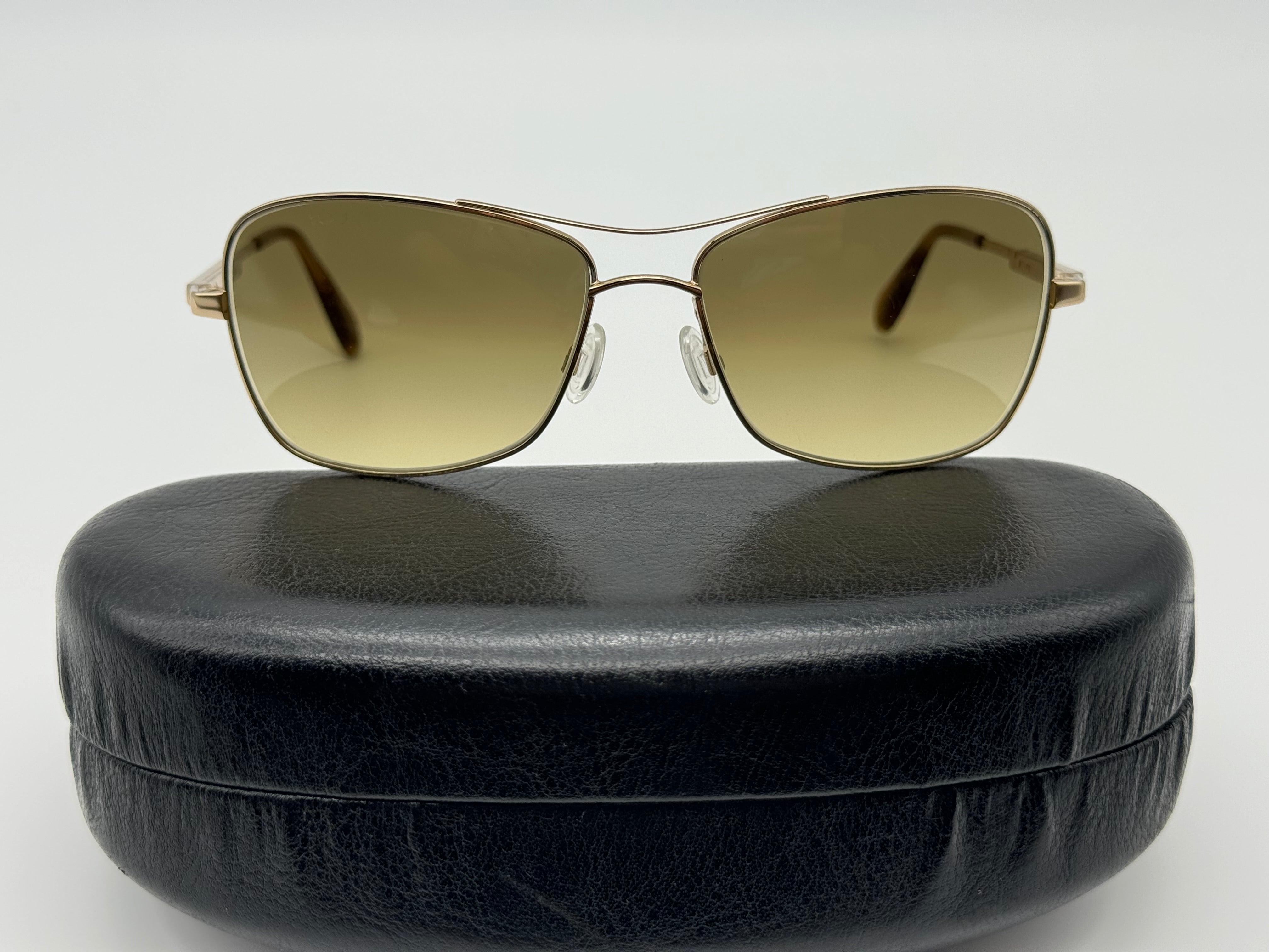Oliver Peoples Sanford 57mm OV 1130 S Gold / Chrome Amber