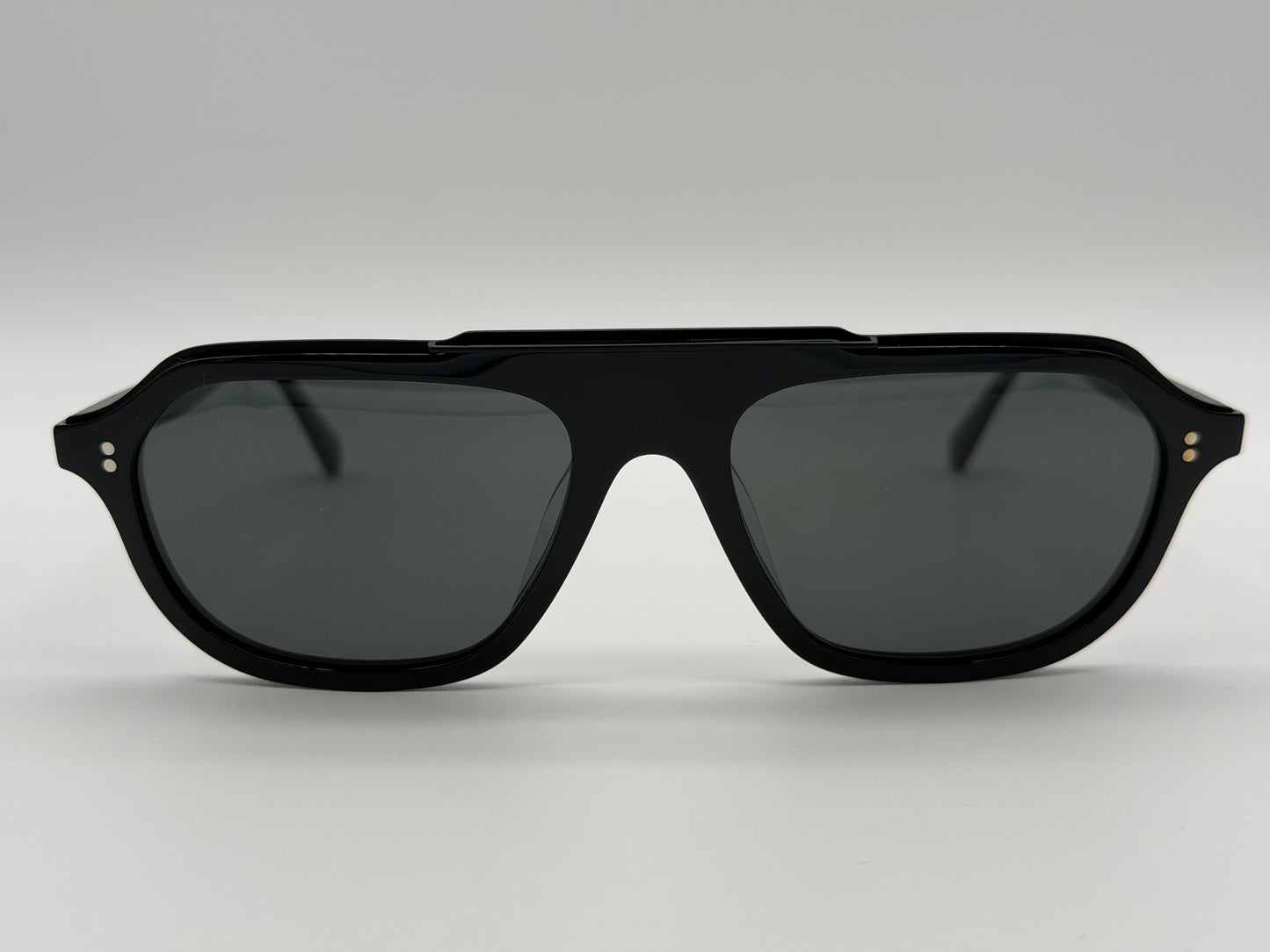 Oliver Peoples Estin 58mm Black Acetate / Midnight Express Polarized Crystal Lens Japan Preowned