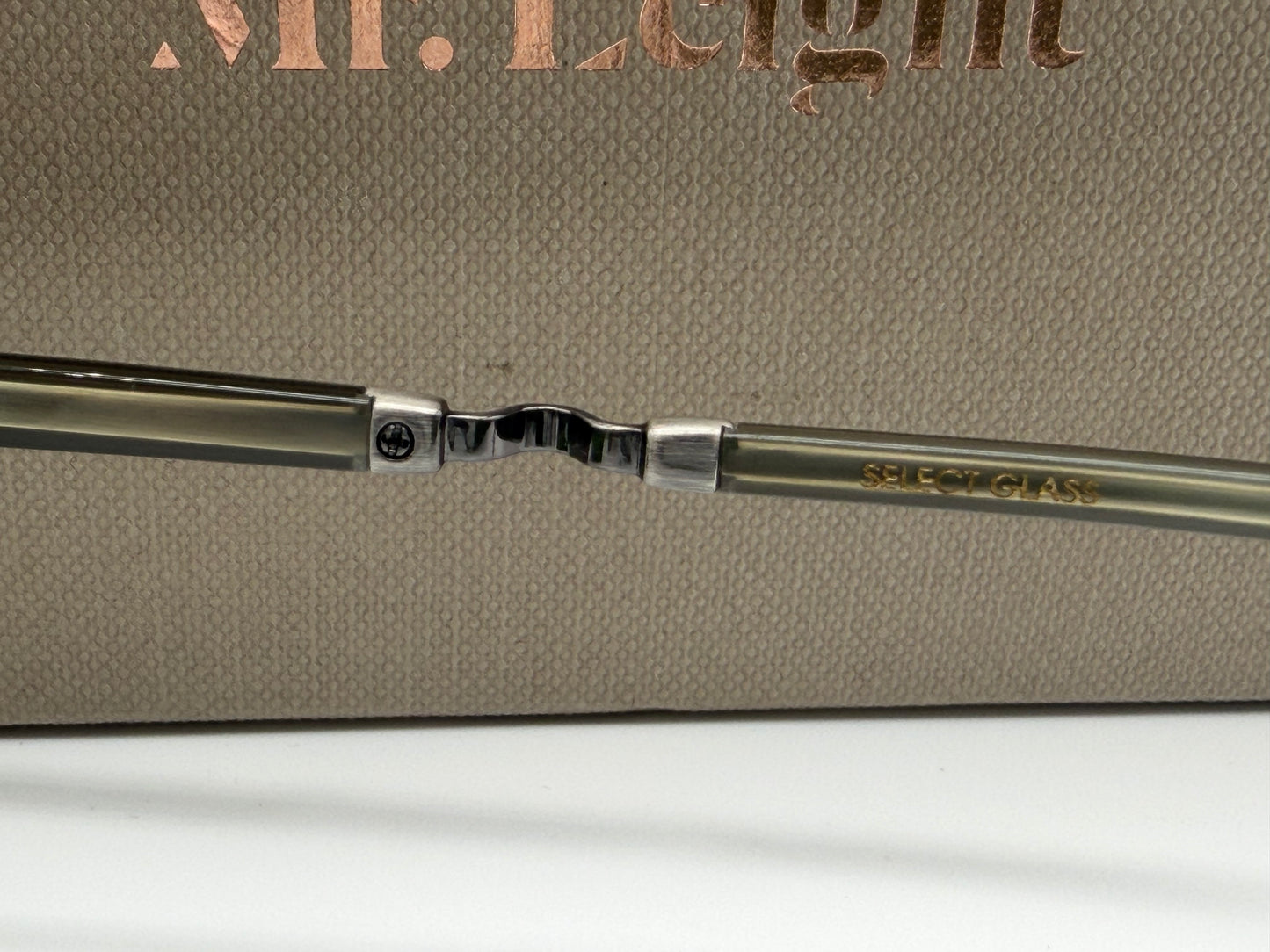 MR. LEIGHT PRICE S 49mm SYCAMORE PEWTER Titanium / GREEN Glass Japan NEW