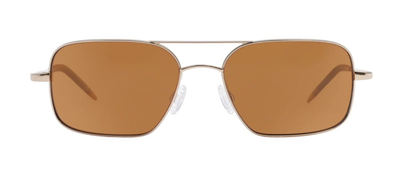 Oliver Peoples Victory G 55 Gold / Cognac Burn Notice Michael Weston Rare Polarized Japan Missing Box
