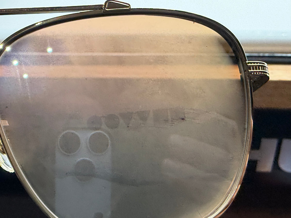 Oliver Peoples Avison 55mm Soft Gold Titanium / Tuscan Brown Gradient Mirror Crystal Lens OV 1349ST Japan NEW