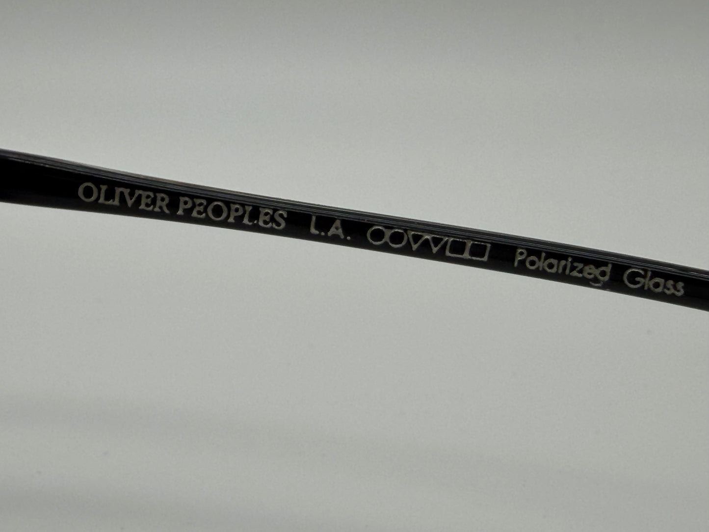 Oliver Peoples Finley Vintage Sun 49mm OV 5397SU 1005P1 Black Crystal - G 15 Polarized Sunglasses Italy Missing Box