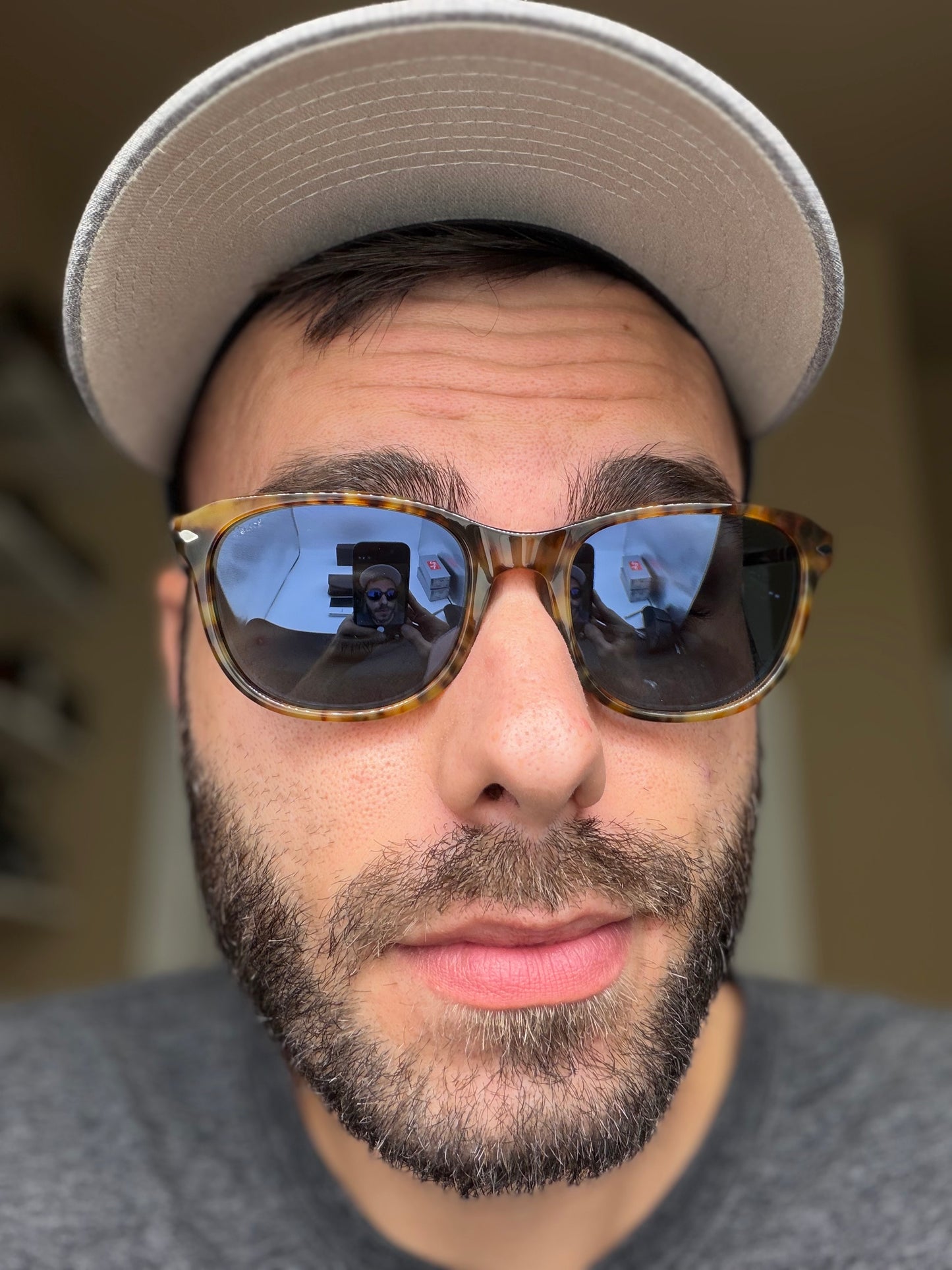 Persol PO 1935s 53mm Caffe / Light Blue Italy NEW