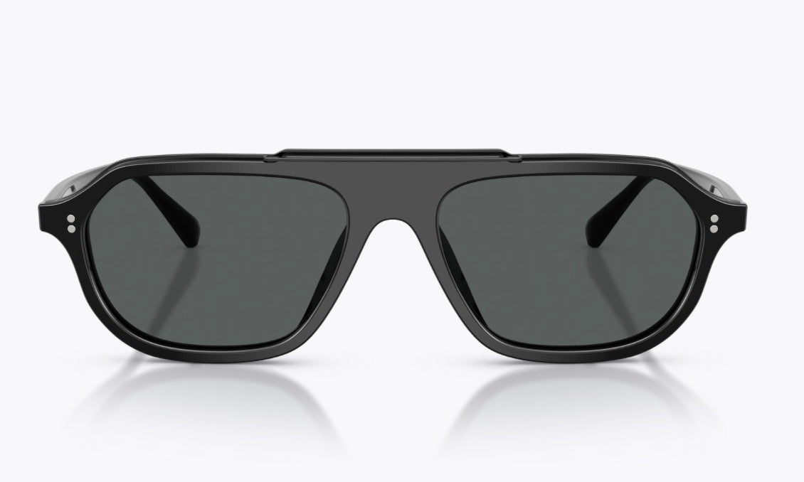 Oliver Peoples Estin 58mm Black Acetate / Midnight Express Polarized Crystal Lens Japan Preowned