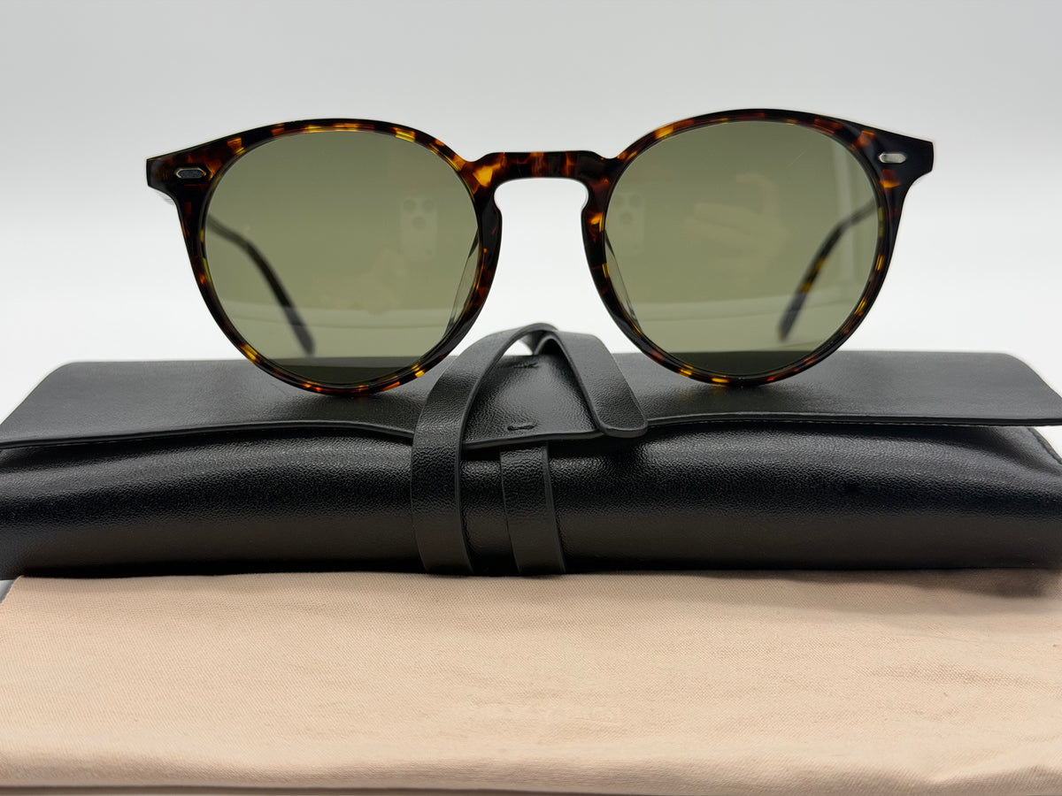 Oliver Peoples N.02 48mm Atago Tortoise / G-15 Crystal Only Collection Japan Missing Box