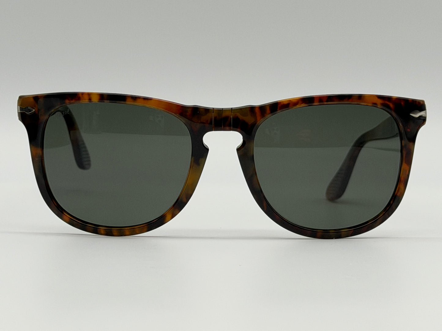 Persol PO 3055 s 54mm Caffe / G 15 Polarized Glass 108 58 Italy Preowned