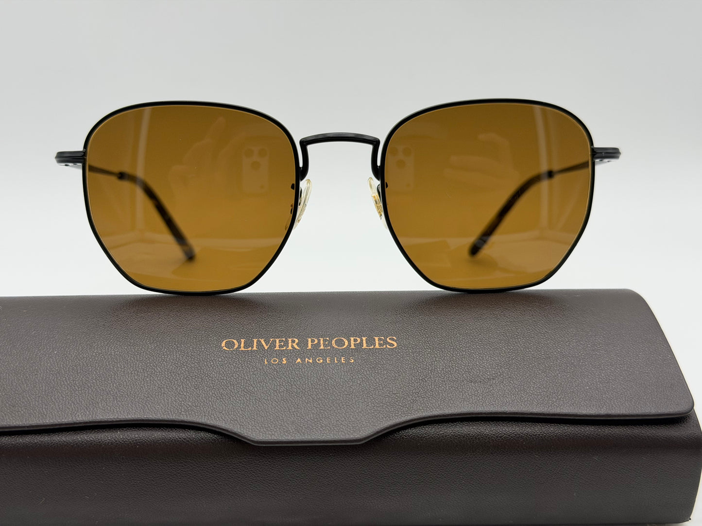 Oliver Peoples Kierney Sun 51mm Matte Black / True Brown OV1331S 5062/53 Sunglasses Brown Lenses