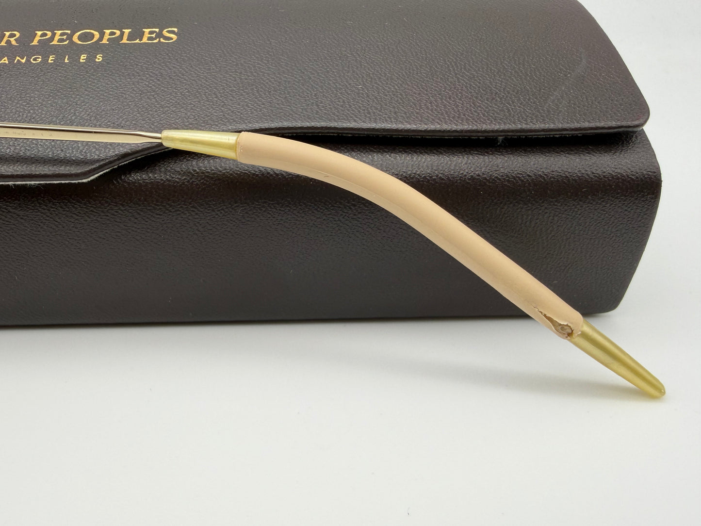Oliver Peoples Benedict 59mm OV 1002 S 5035P1 Gold / Brown Gradient Photochromic Polarized Italy Preowned