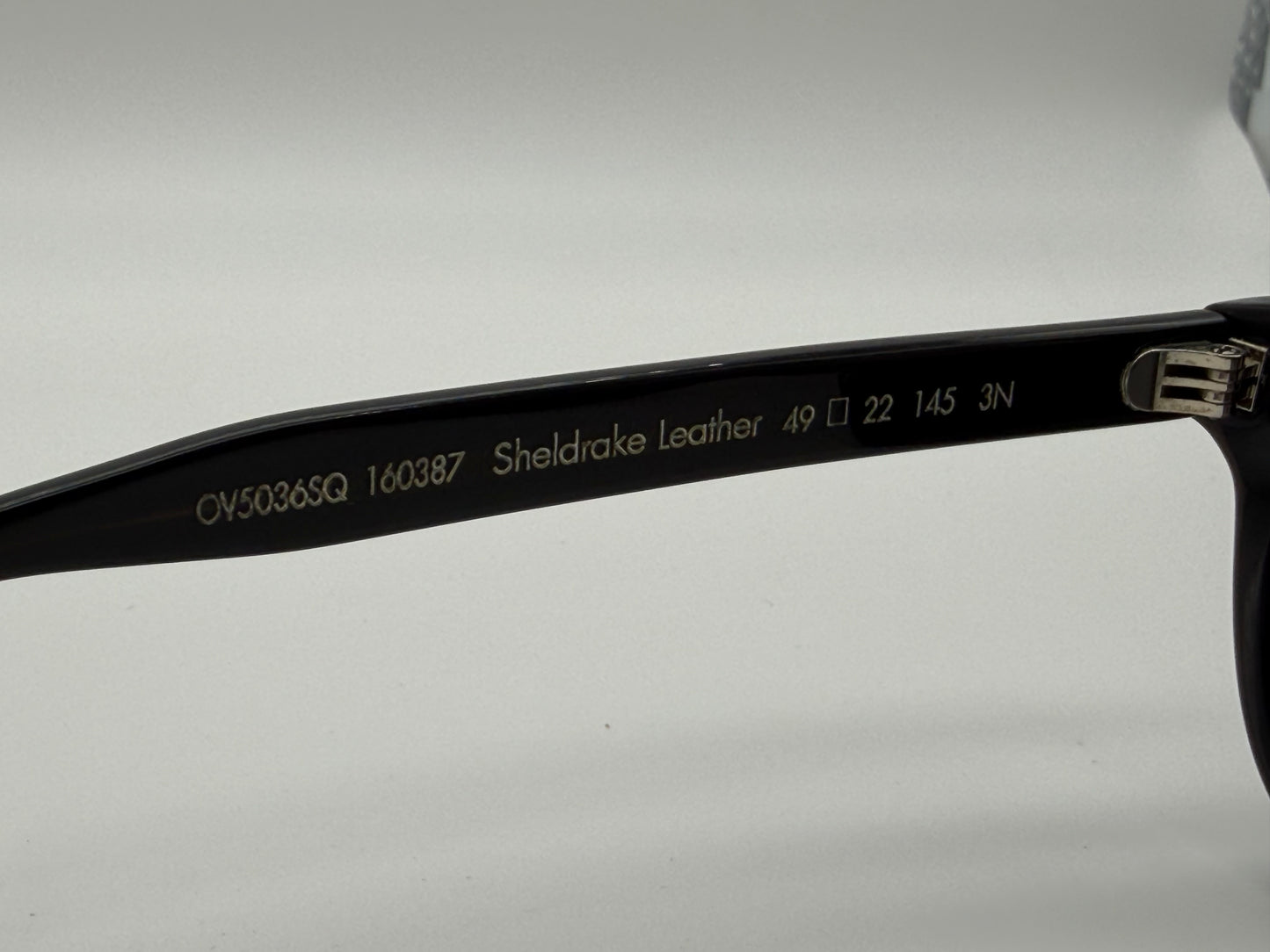 Oliver Peoples BERLUTI Sheldrake Leather 49mm OV5036Q Black Brown 160387 Italy Preowned