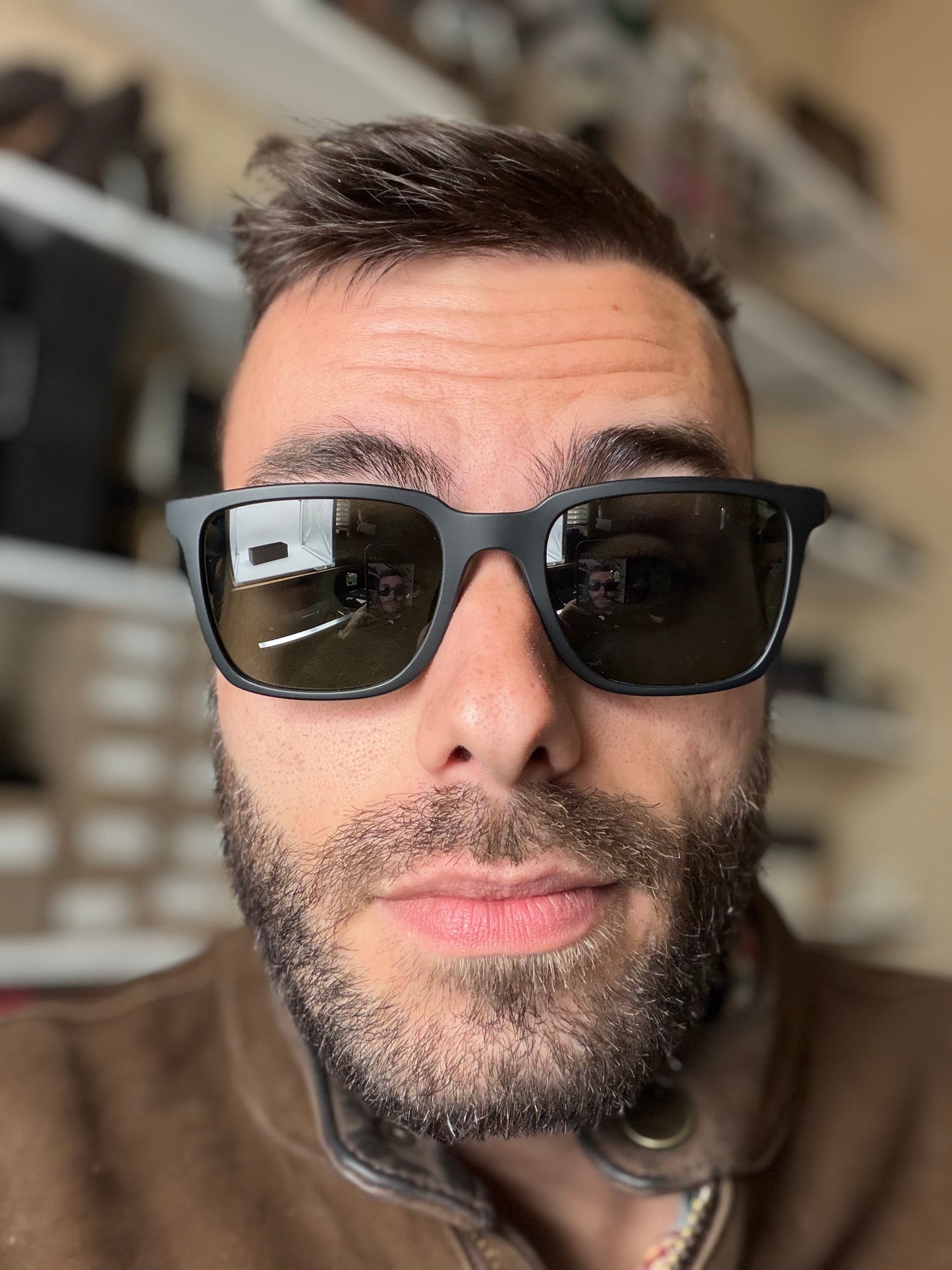 Oliver Peoples MR.FEDERER OV 5553SU Semi Matte Black/G-15 Polarized Sunglasses Italy NEW